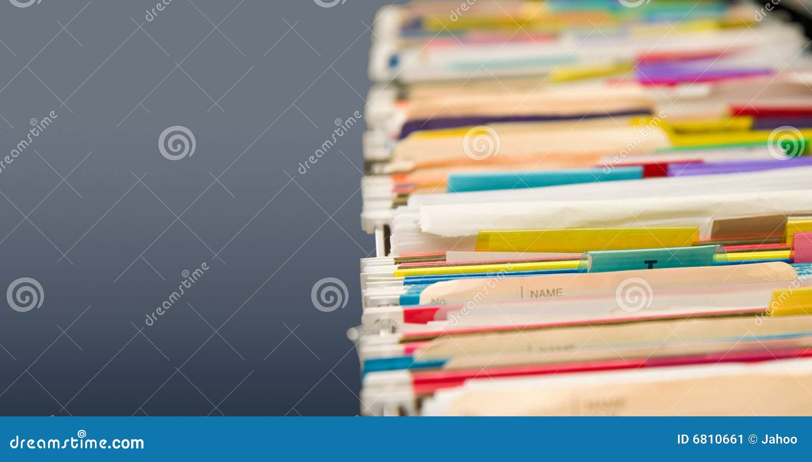 file folders full of data