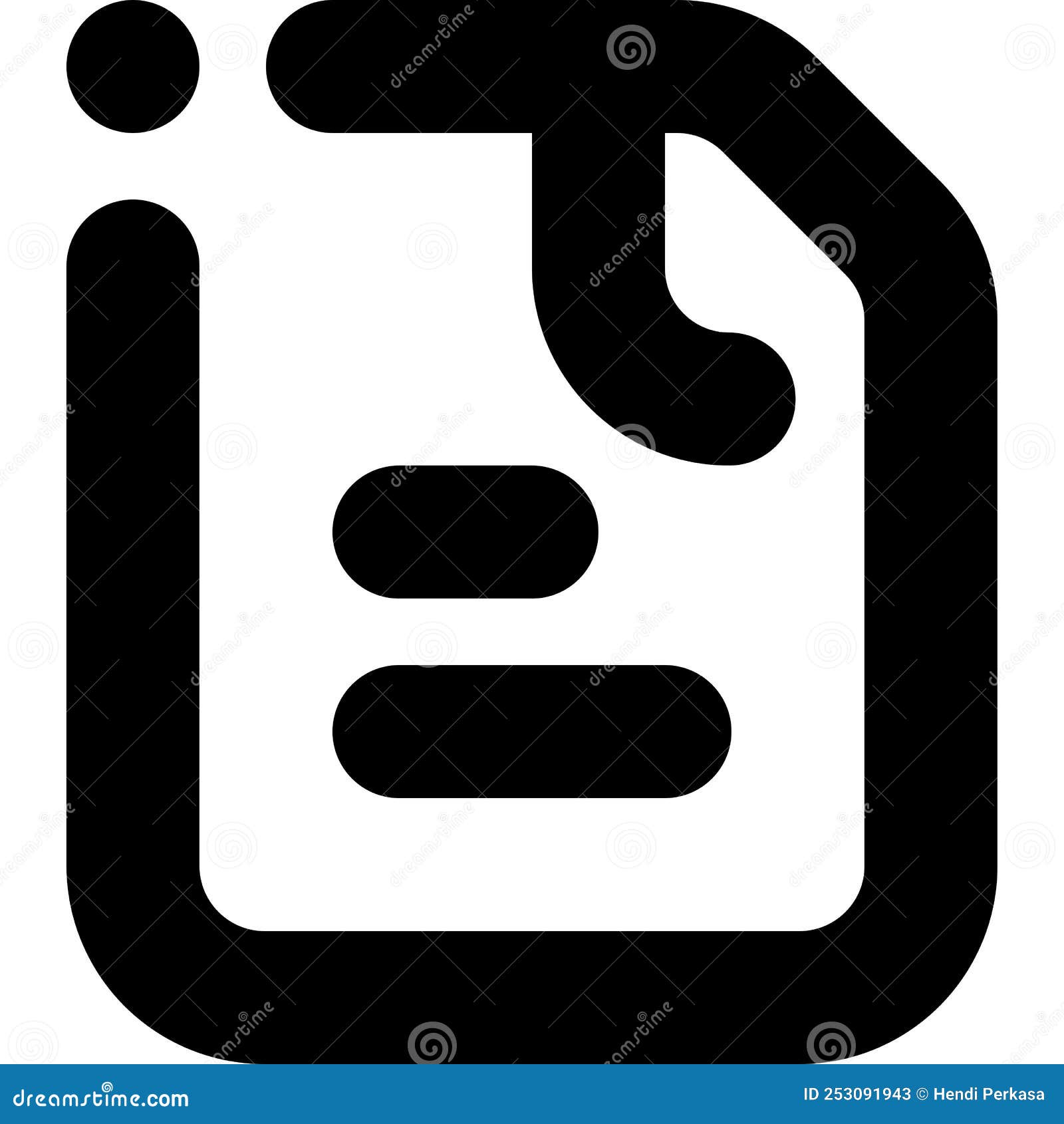file glyph style icon   and  