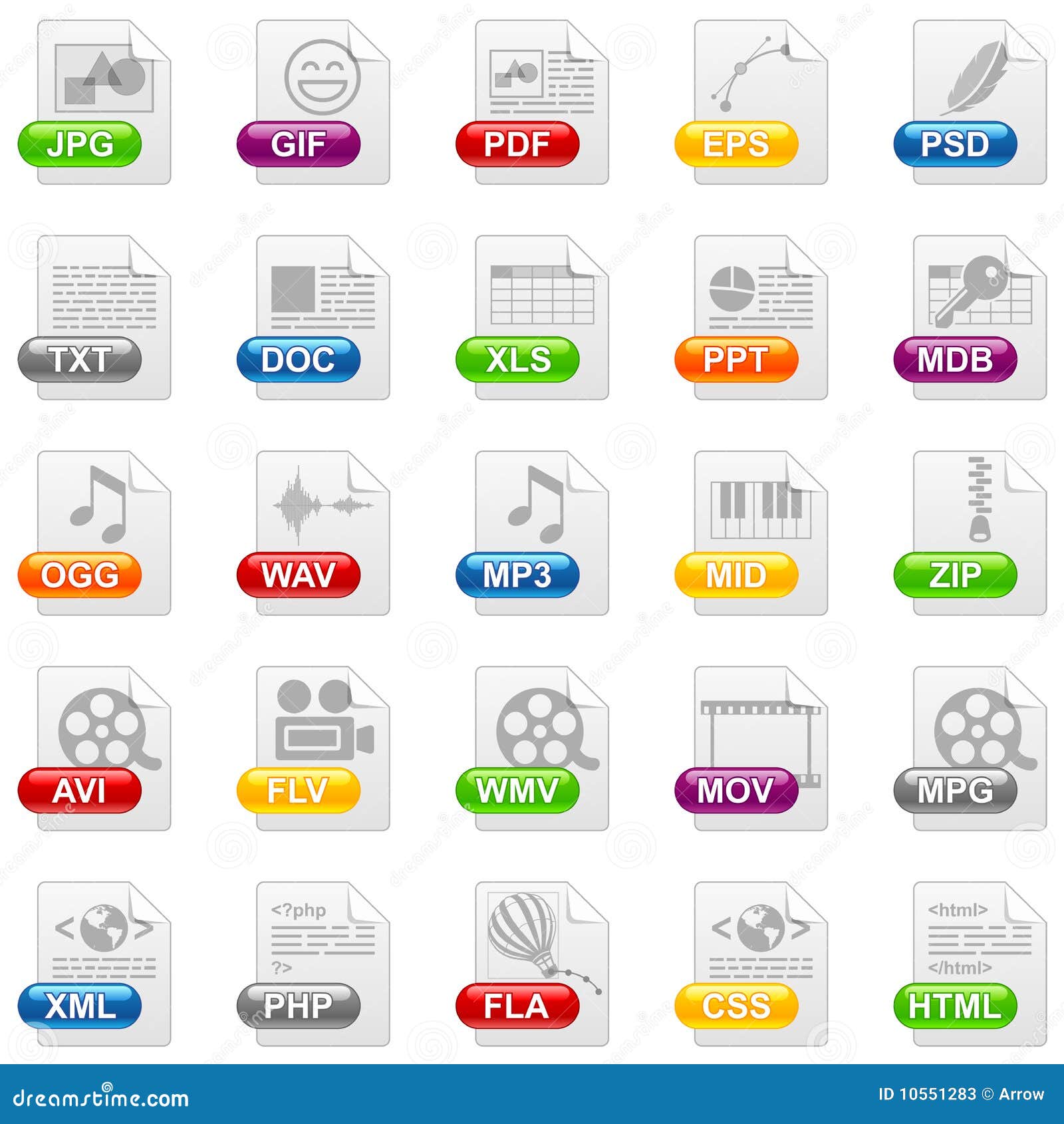 file icons