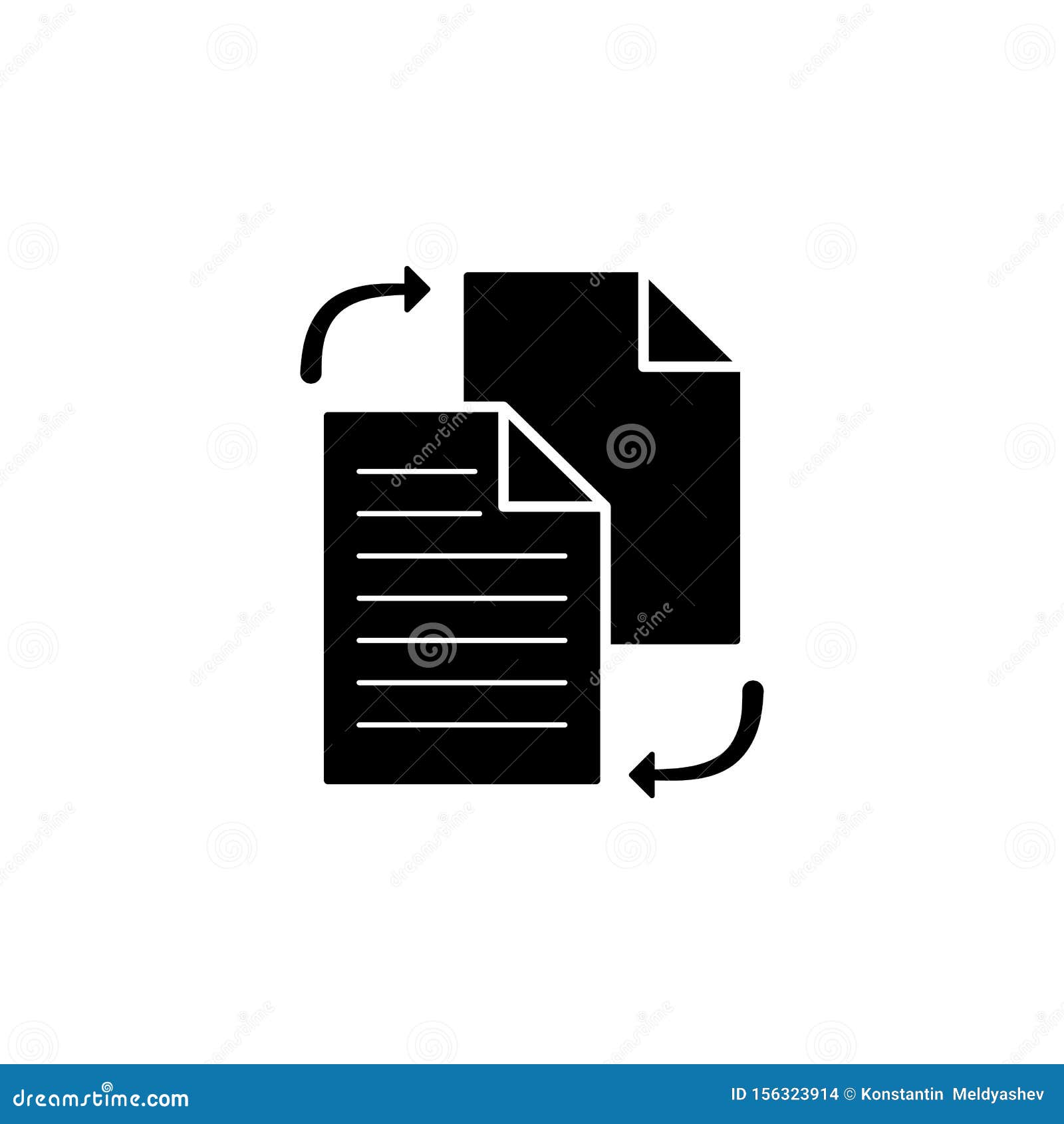 file sharing in style icon. simple glyph, flat  of web icons for ui and ux, website or mobile application