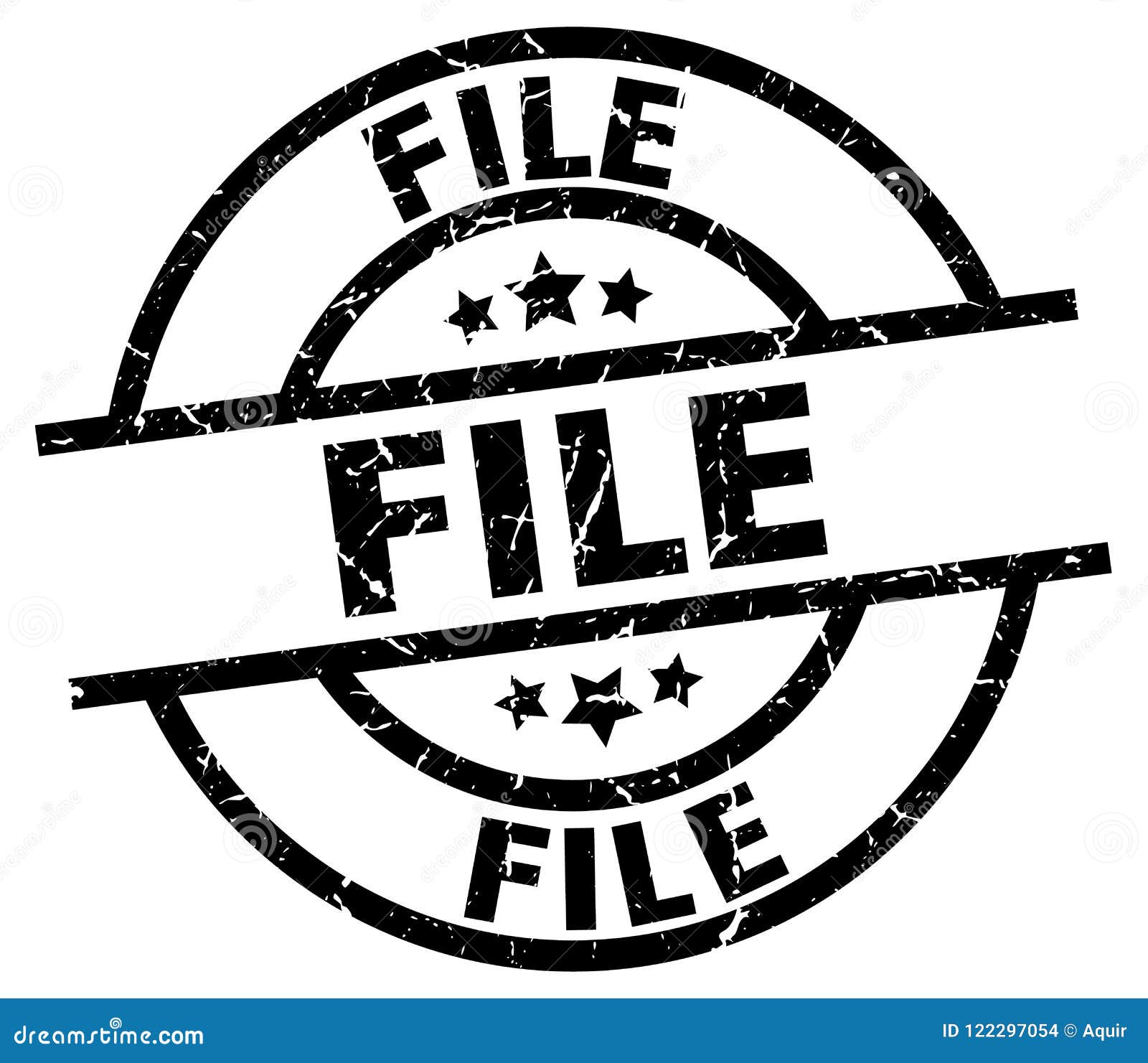 File stamp stock vector. Illustration of badge, insignia - 122297054