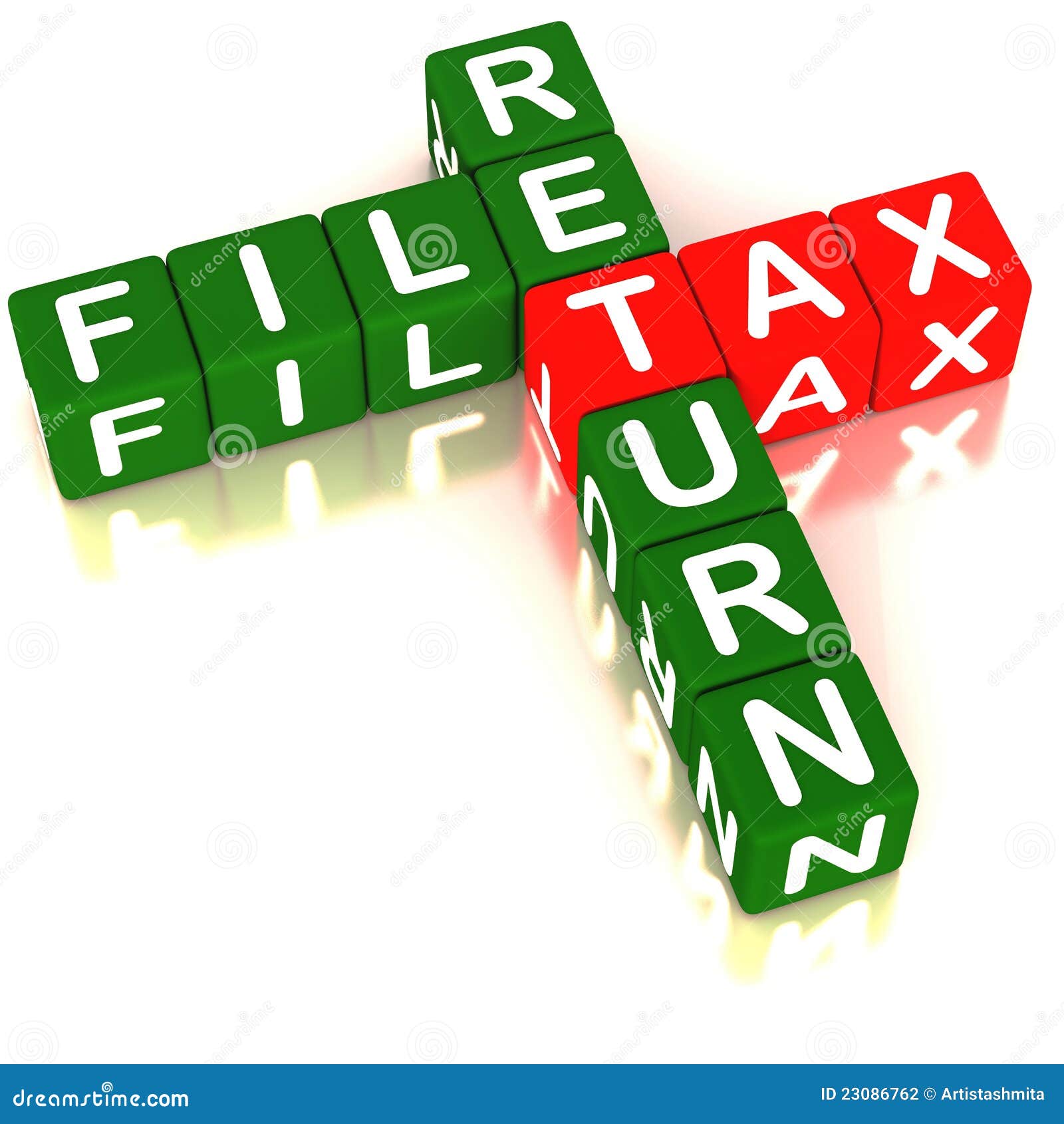 file-tax-return-stock-illustration-illustration-of-block-23086762