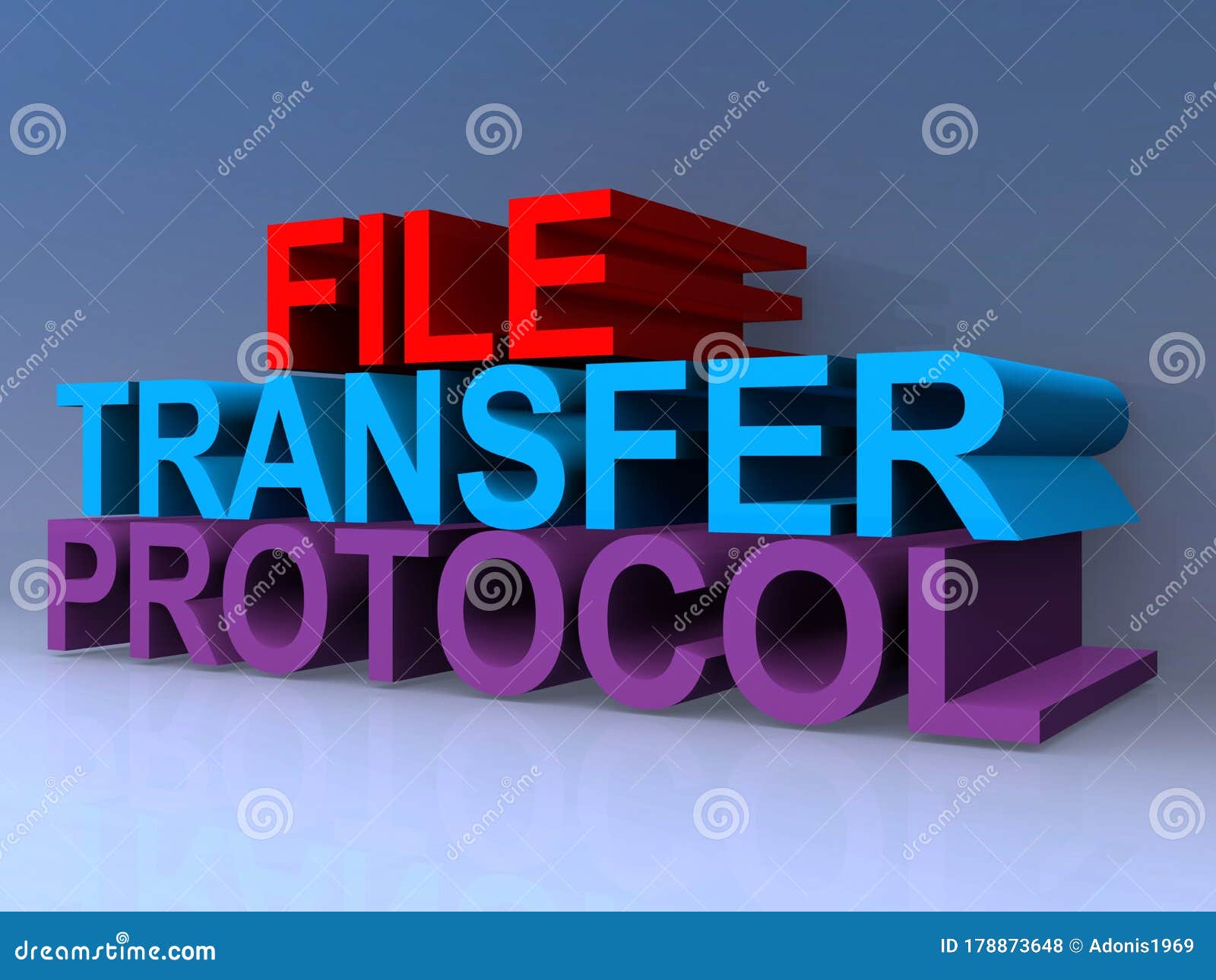 File transfer protocol stock illustration. Illustration of exchange