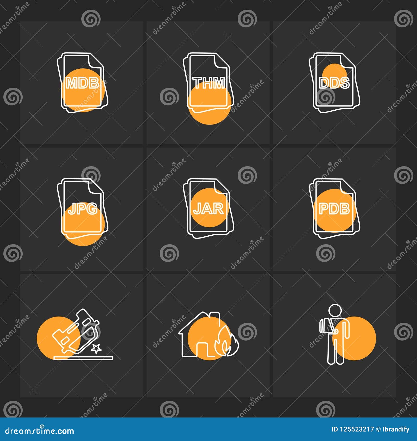 Download File Type , Files , Documents , Eps Icons Set Vector Stock ...