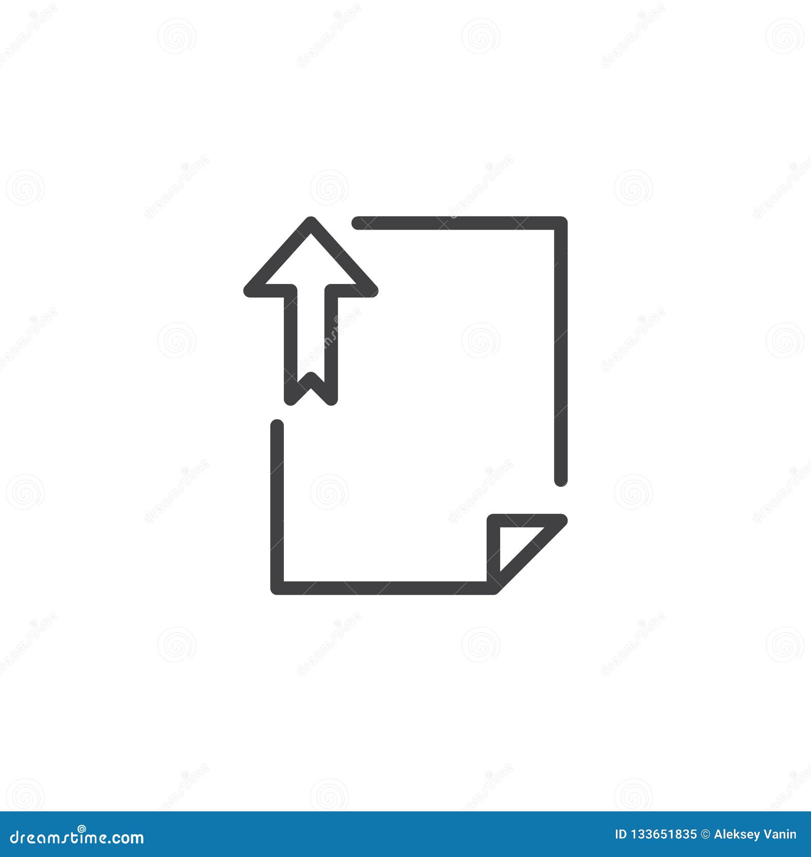 Download File upload outline icon stock vector. Illustration of ...
