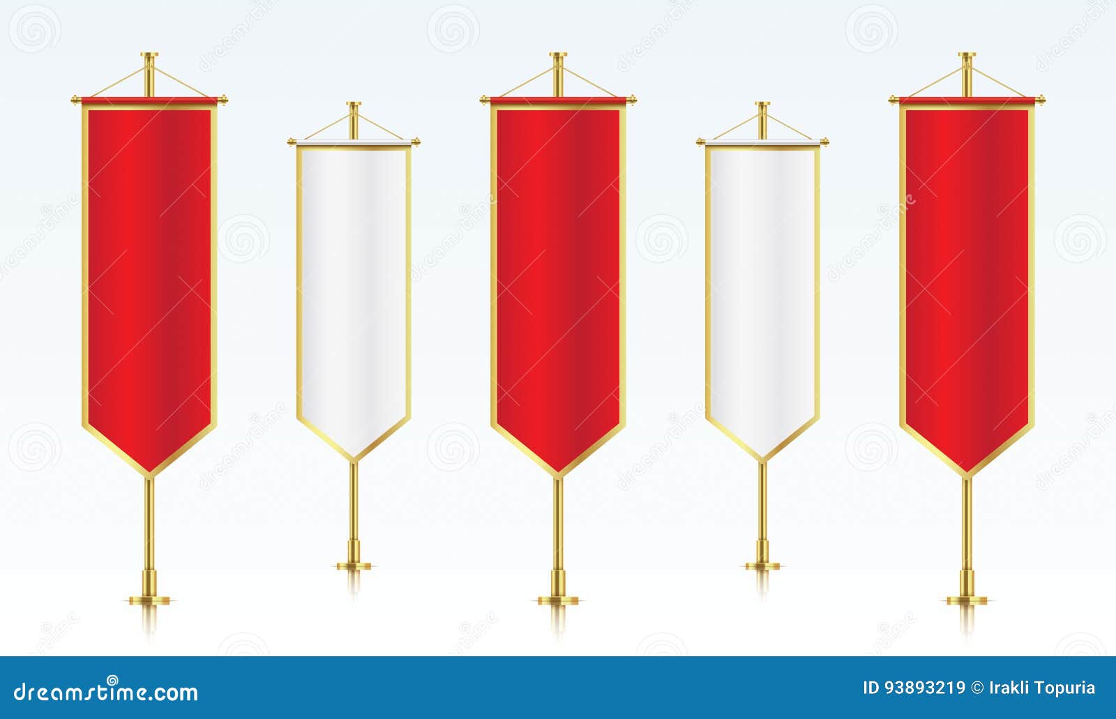 Fileira De Bandeiras Reais Verticais Vermelhas E Brancas Ilustração do  Vetor - Ilustração de zombaria, medieval: 93893219, image size:1600x1031