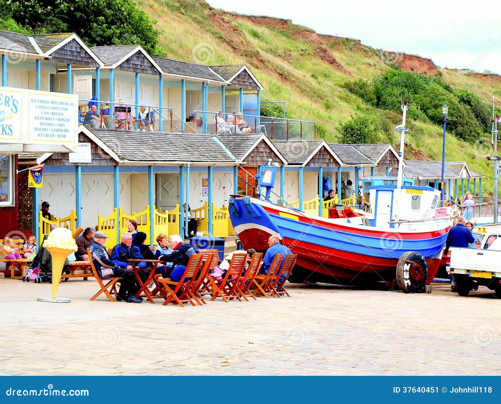 Filey, North Yorkshire. editorial photo. Image of boat 37640451