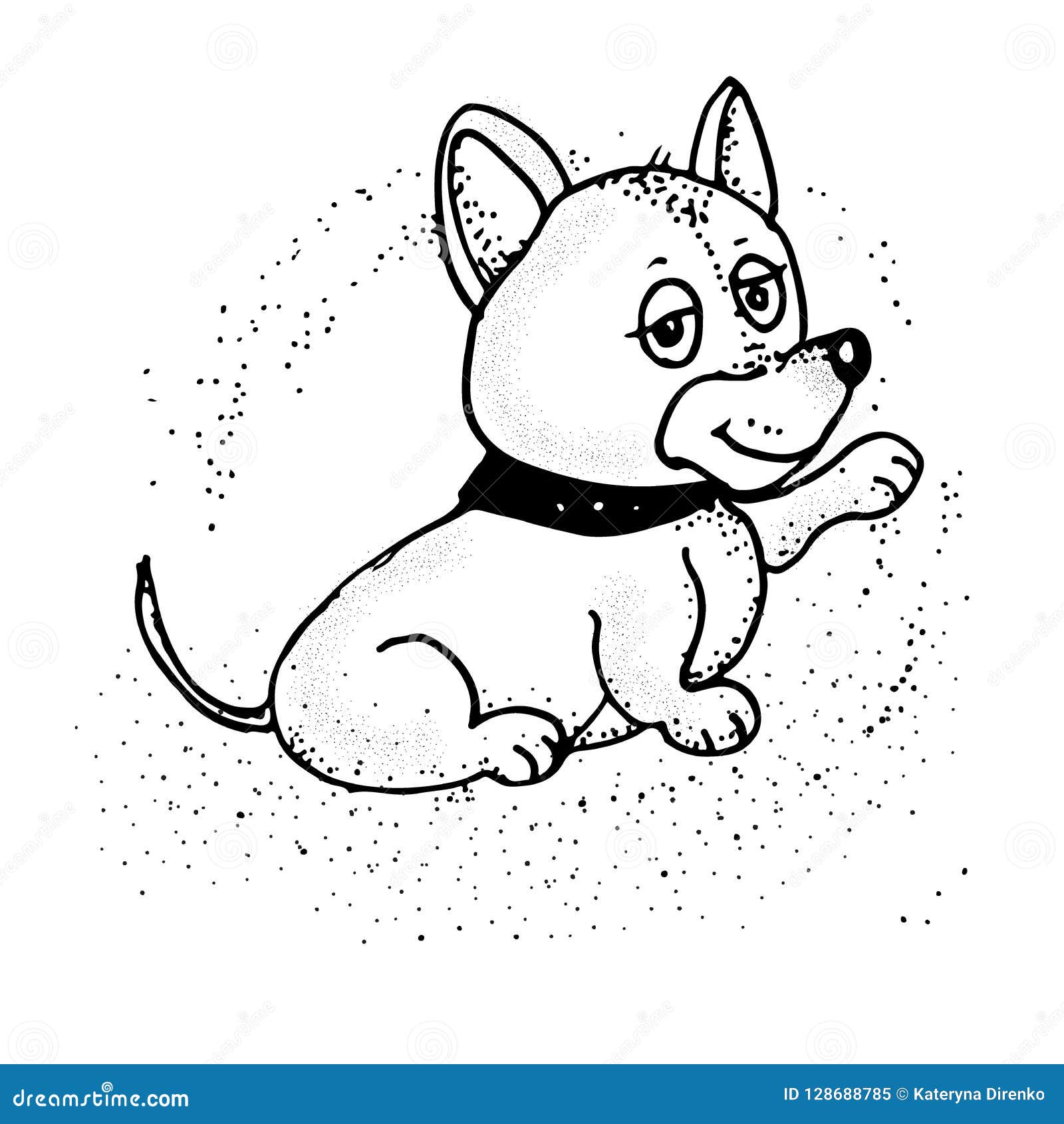 Desenho de Emoji cara de cachorro para colorir