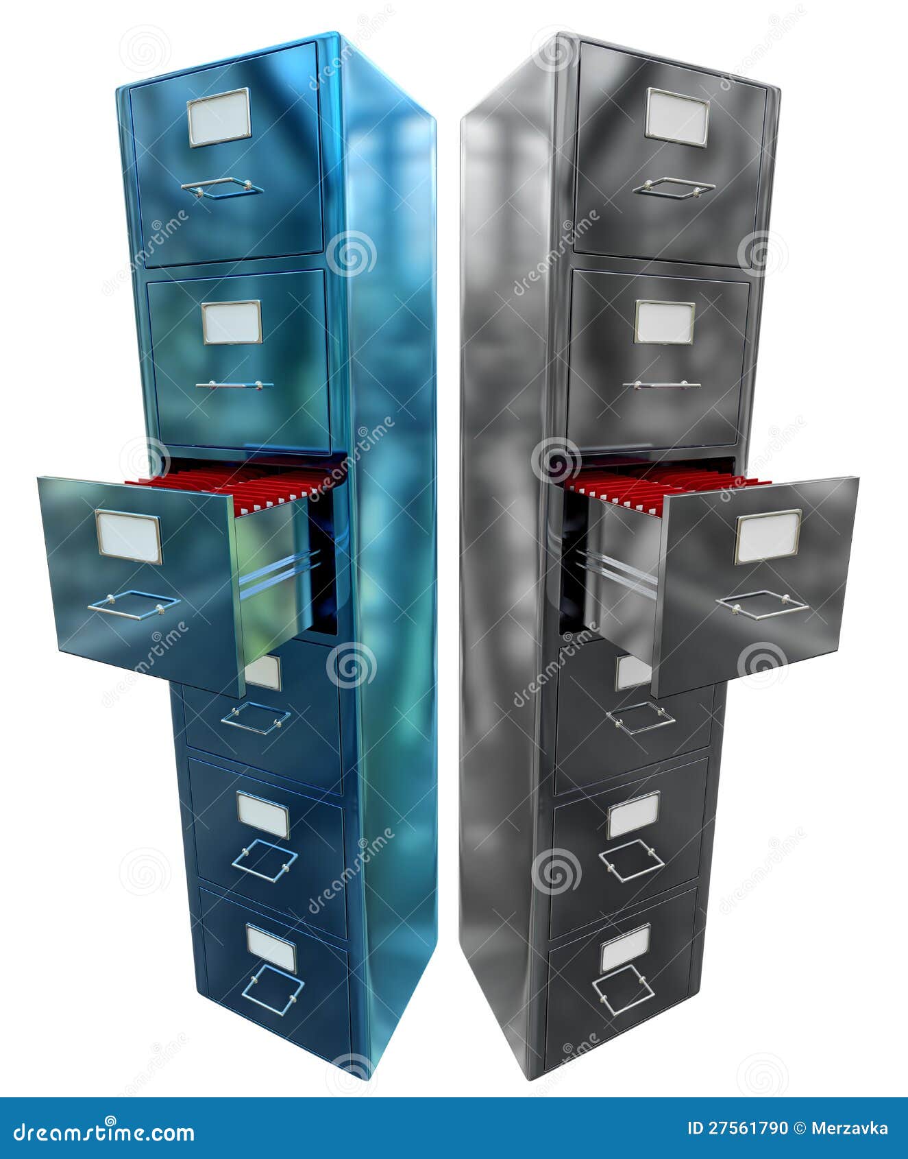 Filing for Important Documents Stock Illustration