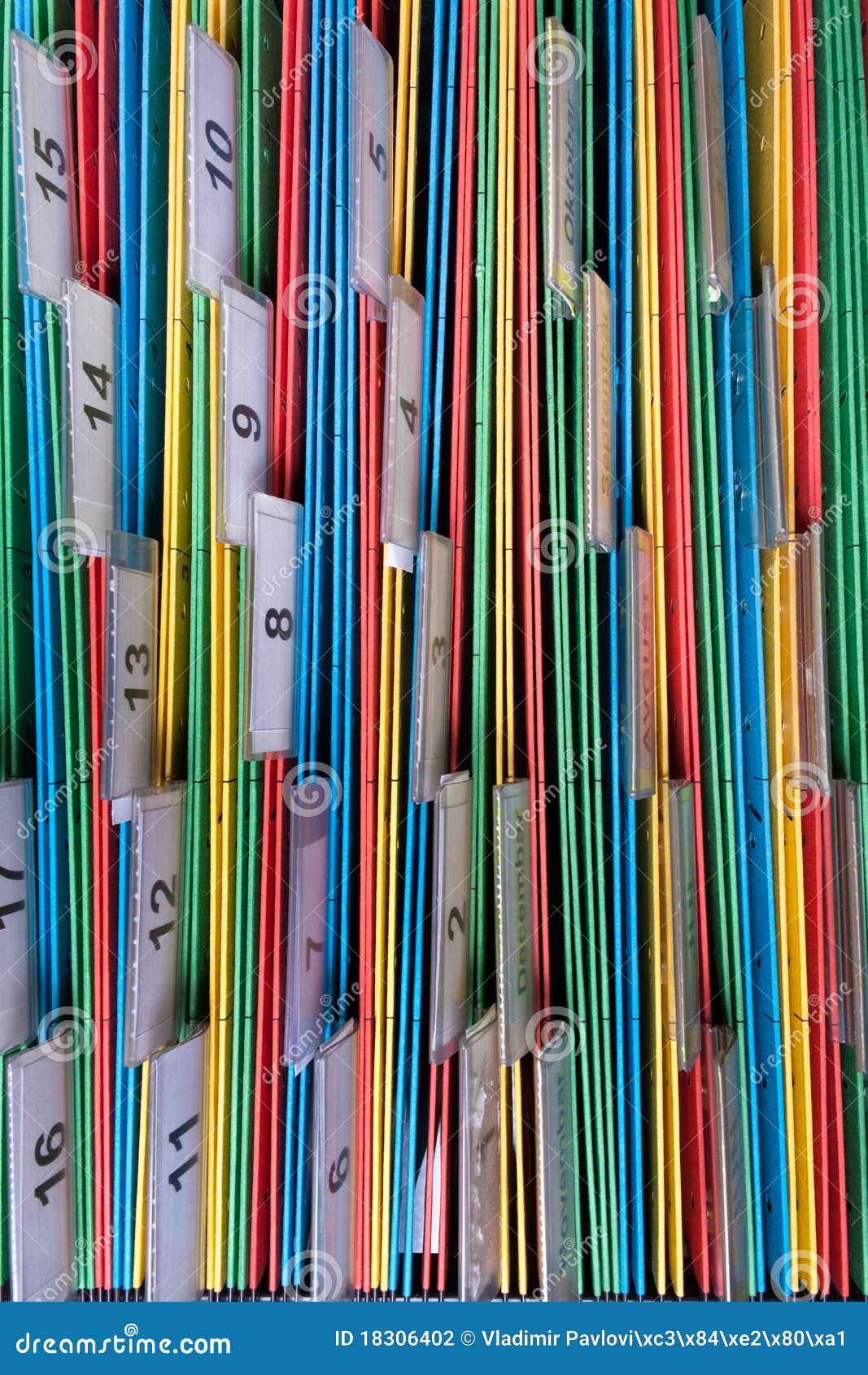 Filing documents stock photo. Image of folder, label 18306402