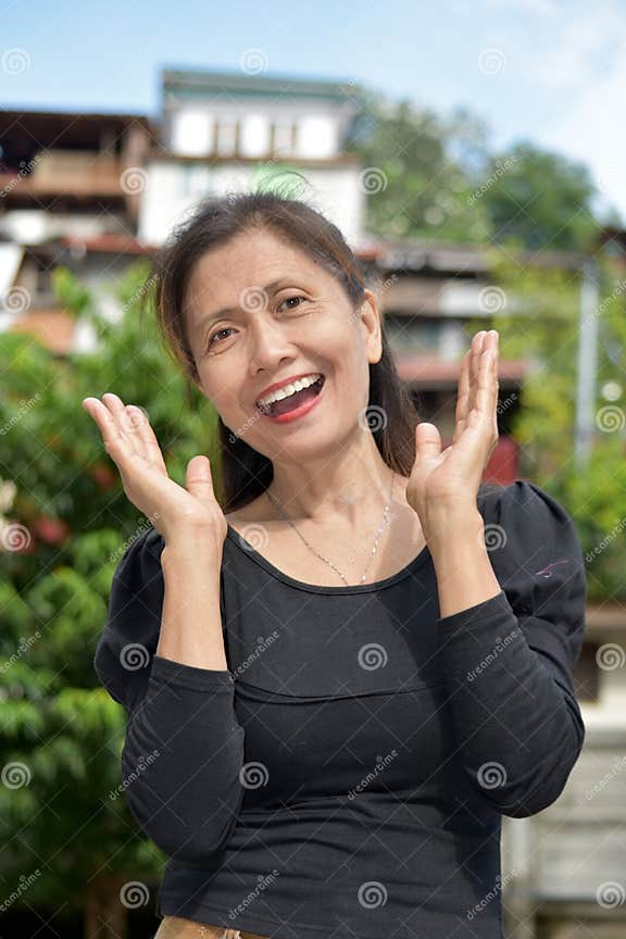 A Surprised Filipina Grandma Stock Image Image Of Minorities Asian 157697359