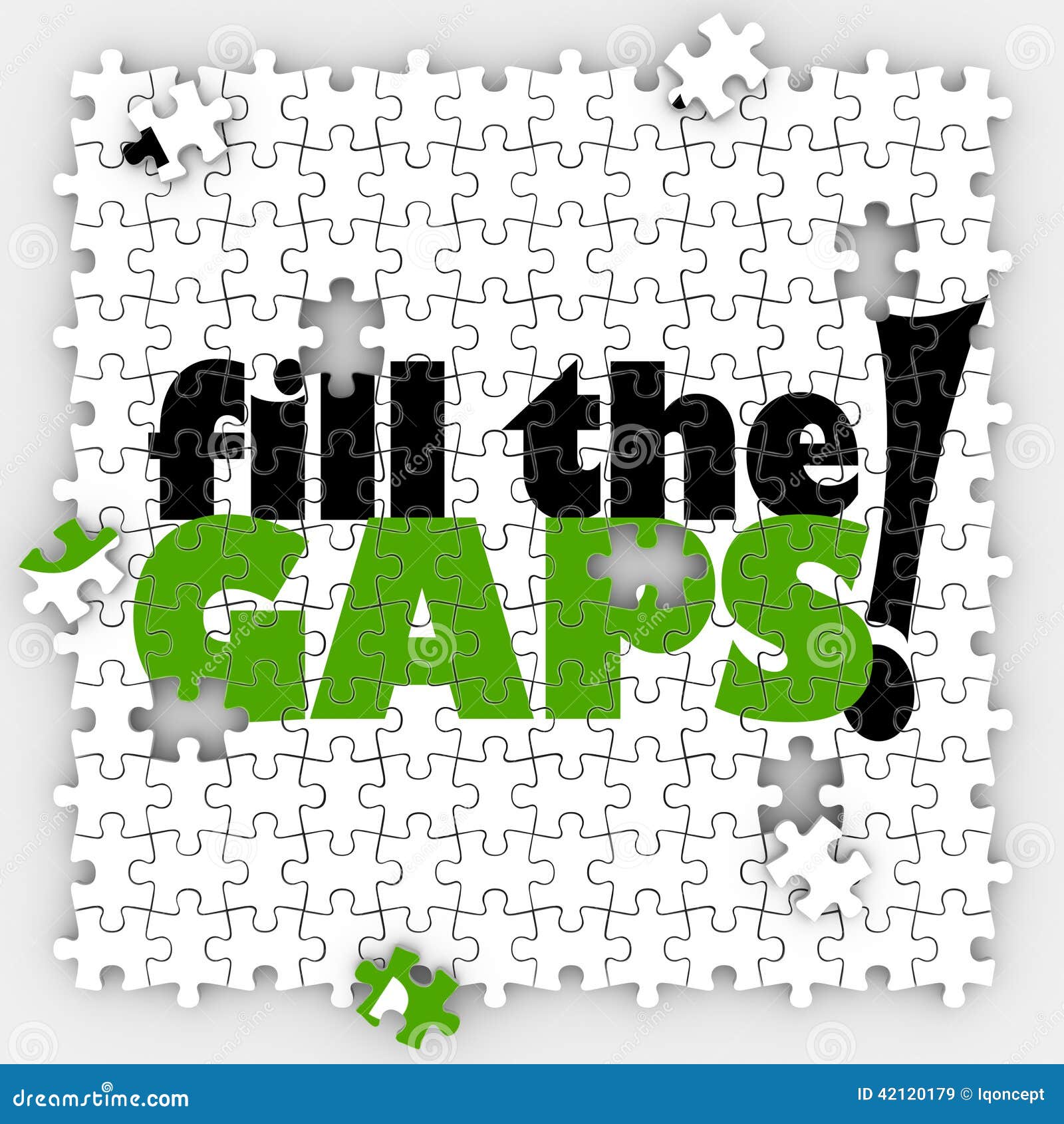fill the gaps puzzle hole shortfall coverage insufficient lacking