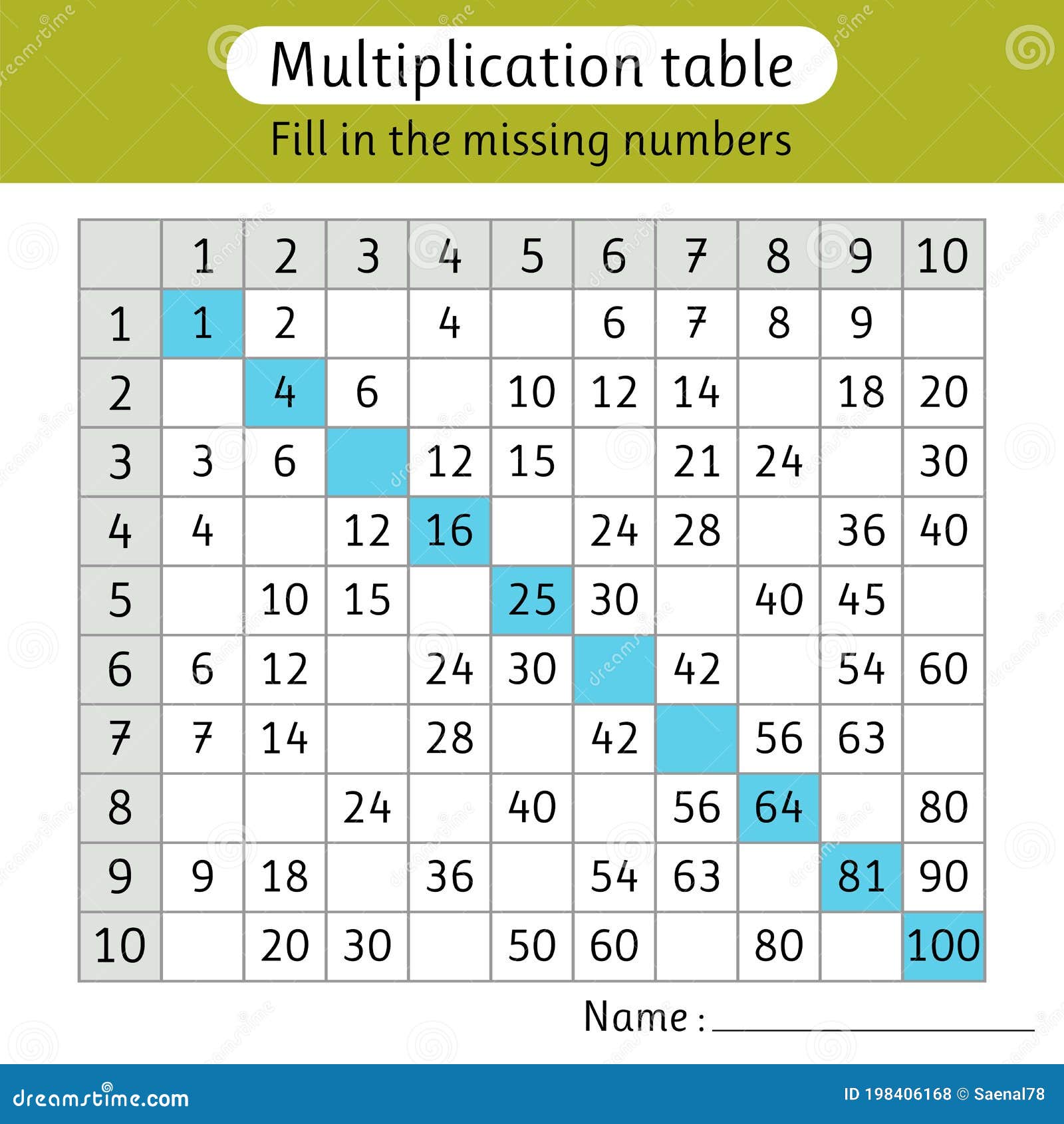 fill-in-the-missing-numbers-multiplication-table-worksheet-for-kids-stock-vector