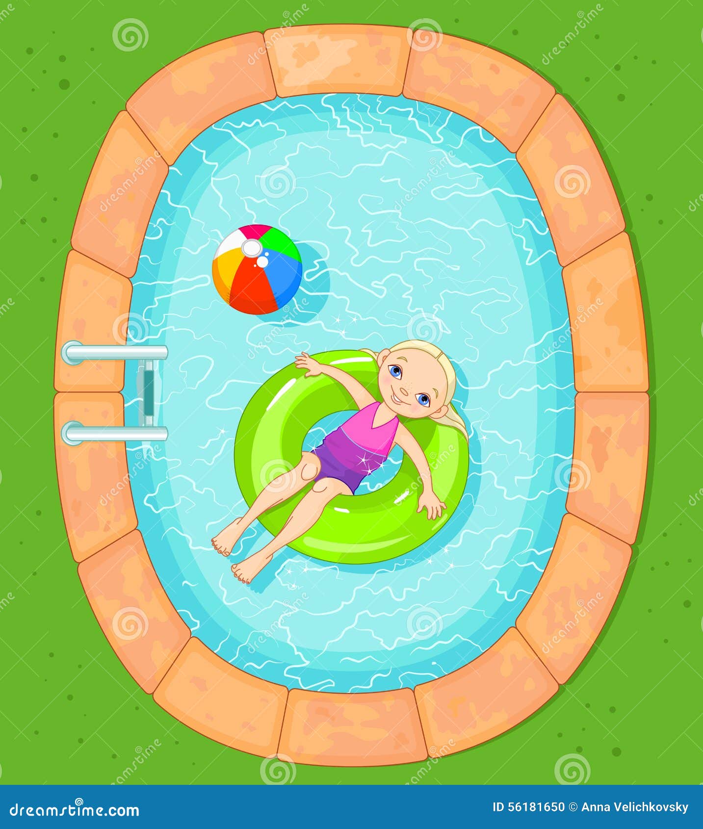 Fille A La Piscine Illustration De Vecteur Illustration Du Retrait Fille A La Piscine Illustration De Vecteur Illustration Du Retrait