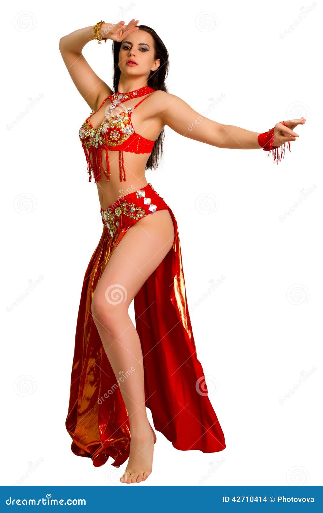 Costume femme danseuse orientale haut, pantalon et coiffe