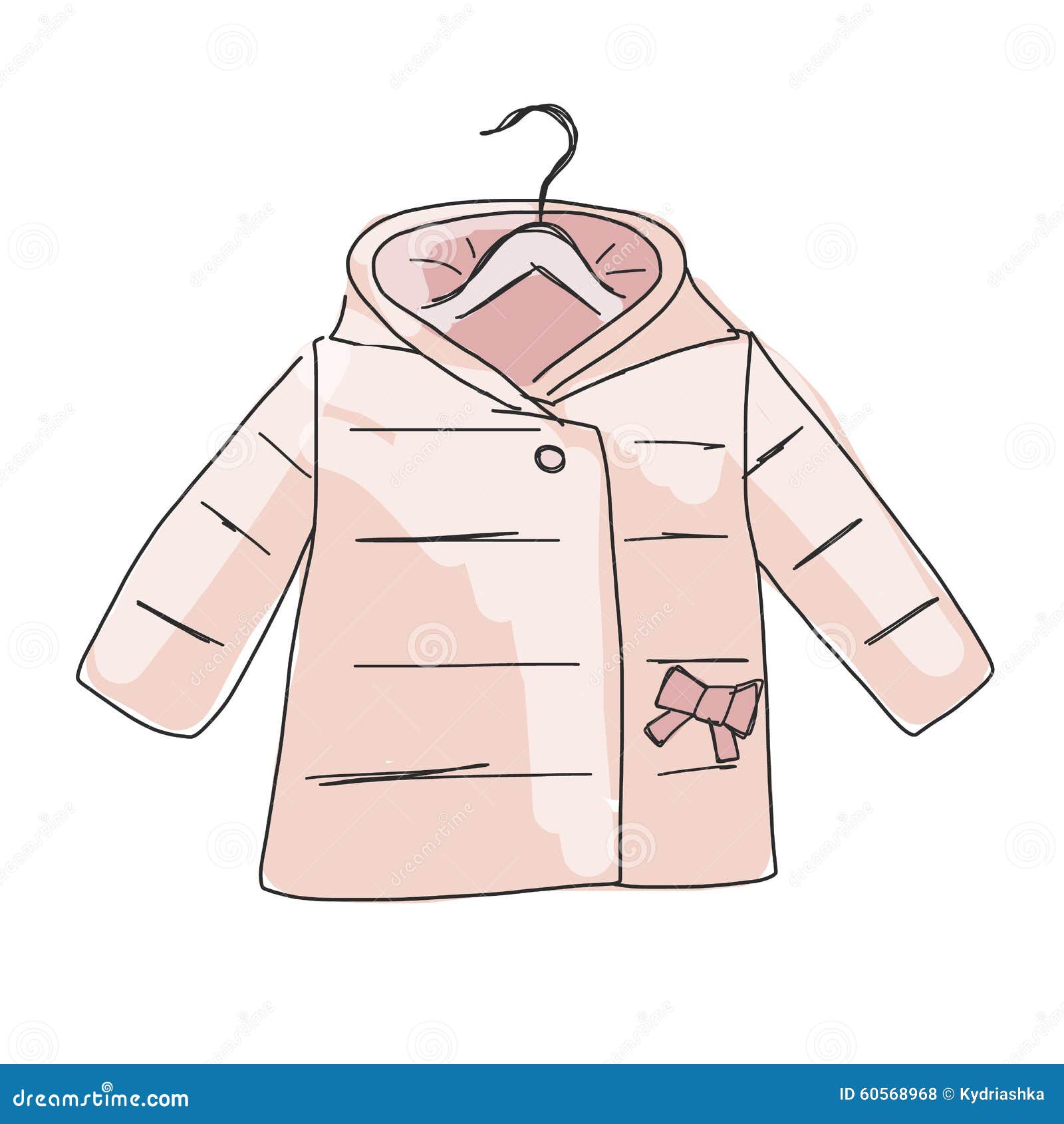 Fille De Manteau  De B b  Croquis Pour Votre Conception 