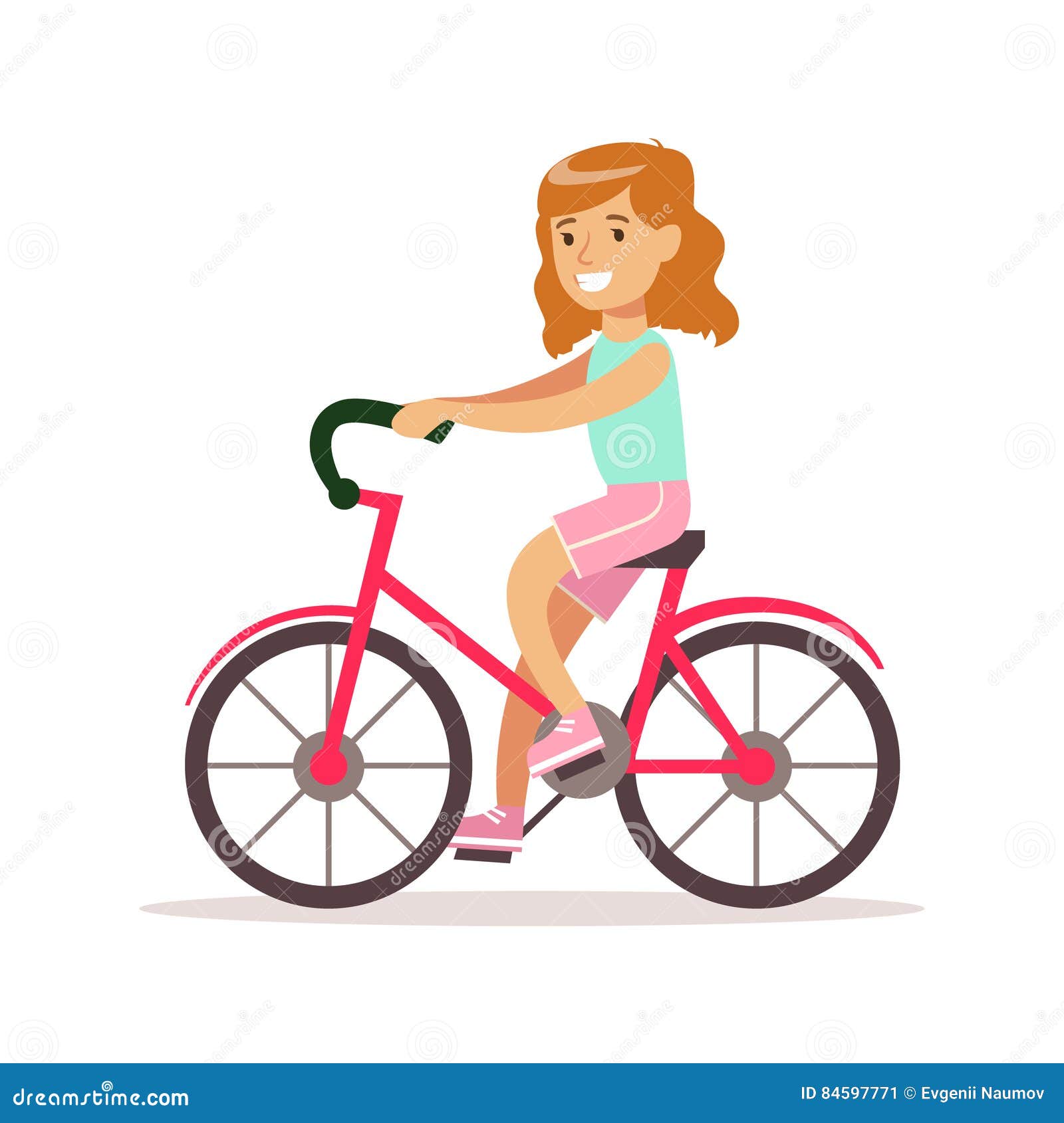 bicyclette avec filles dessins avec fruits et légues