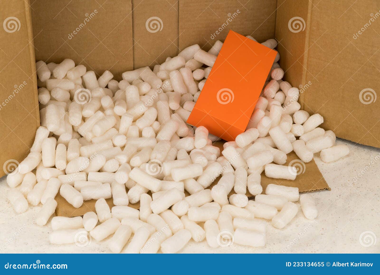 Filler for packaging stock image. Image of cardboard 233134655