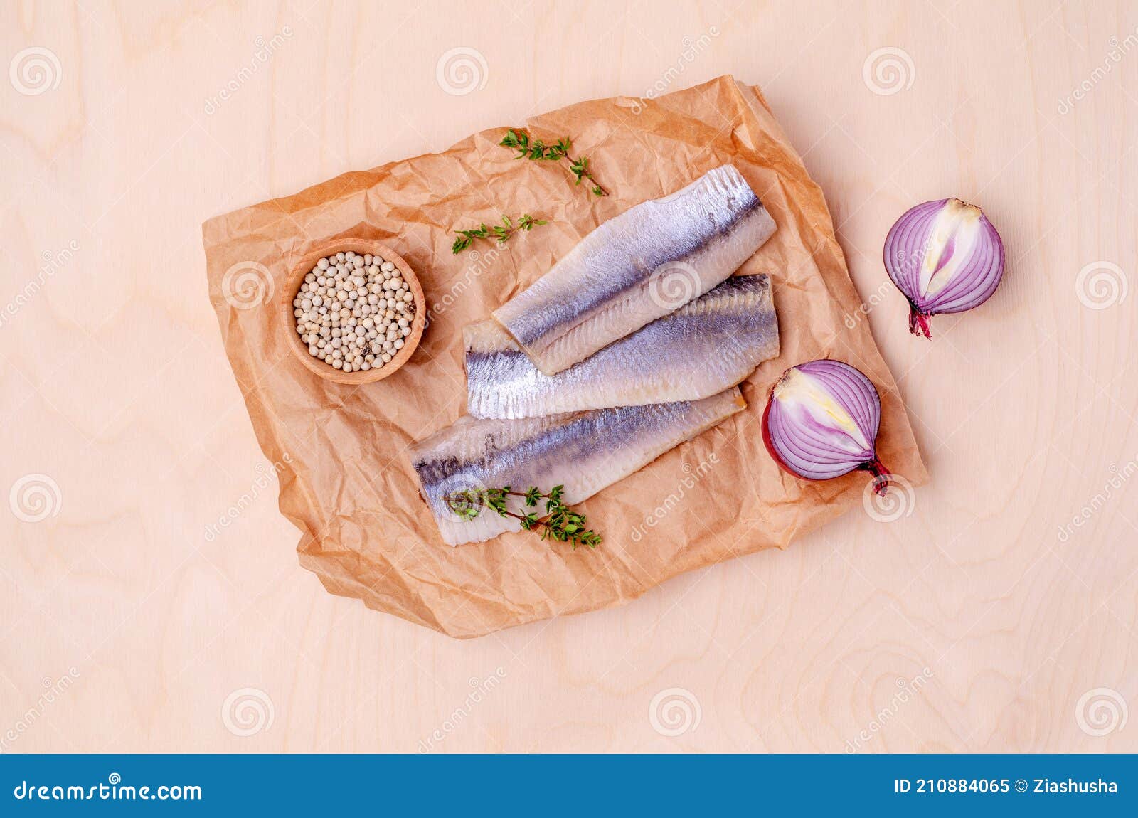 Fillet fermented herring stock image. Image of food 210884065