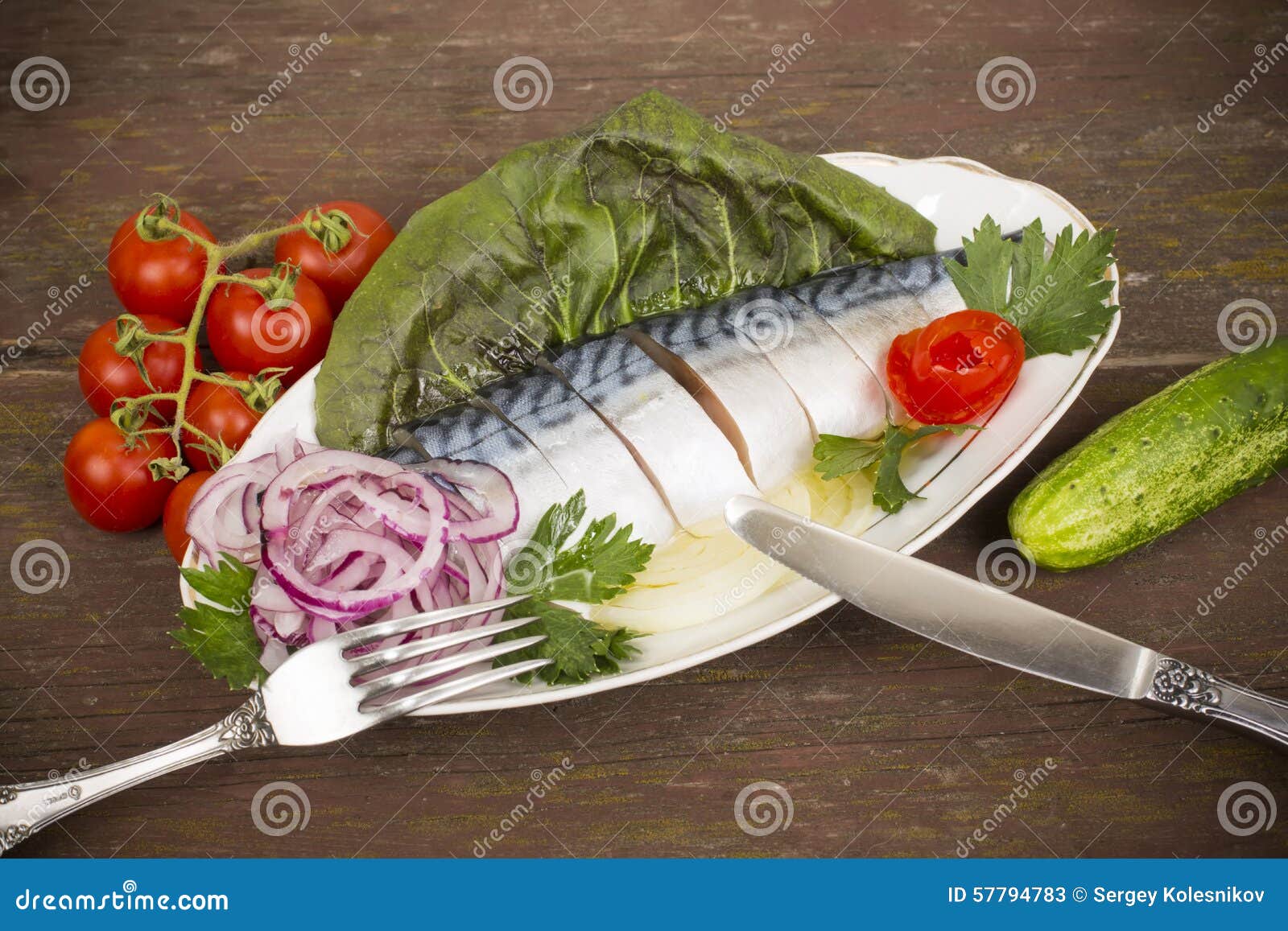 Fillet, salted mackerel stock image. Image of delicious 57794783