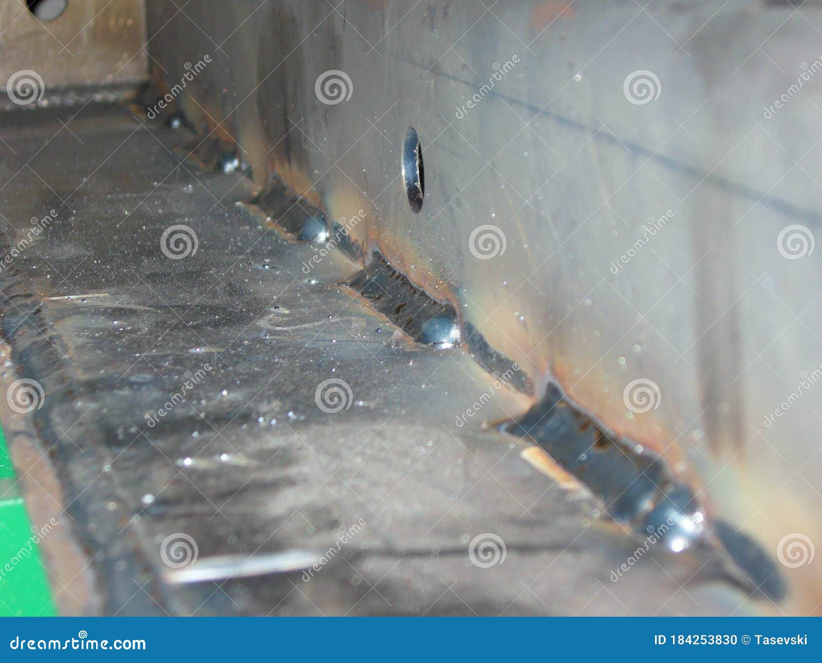 Fillet Welding Process RoyaltyFree Stock Image