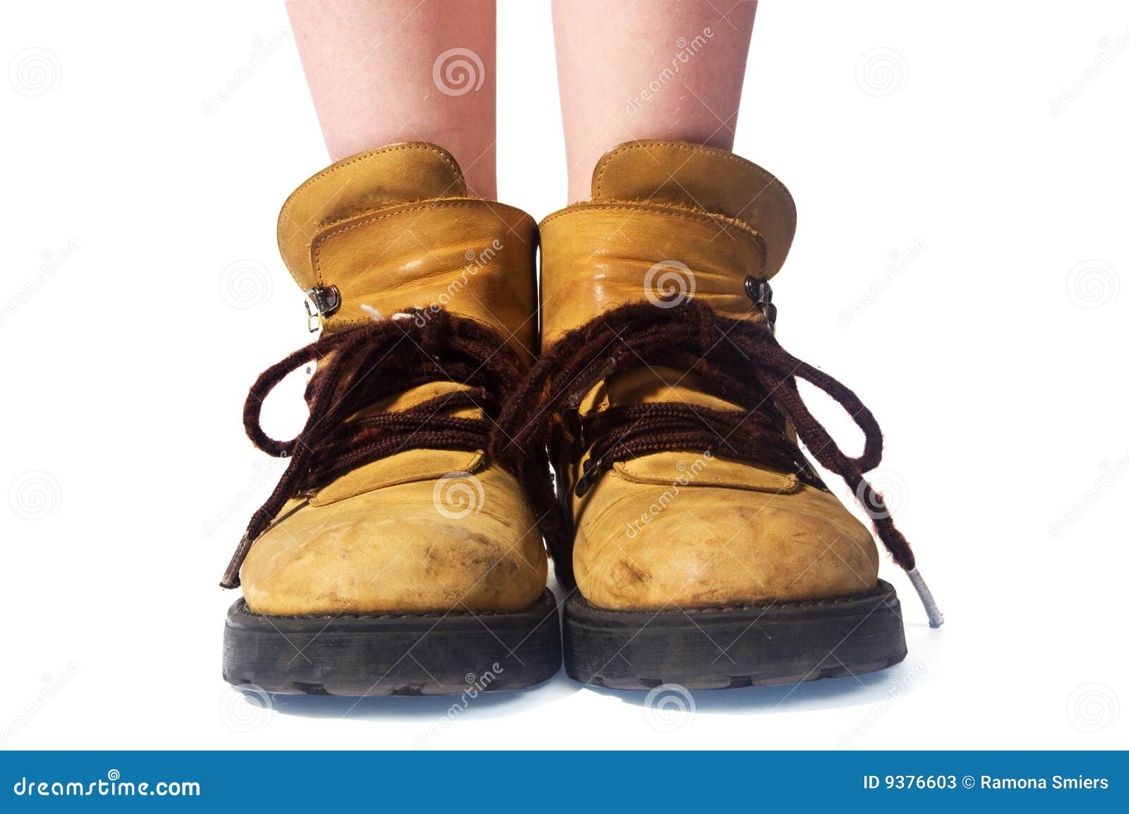 Filling daddy s shoes stock image. Image of kids, girl 9376603