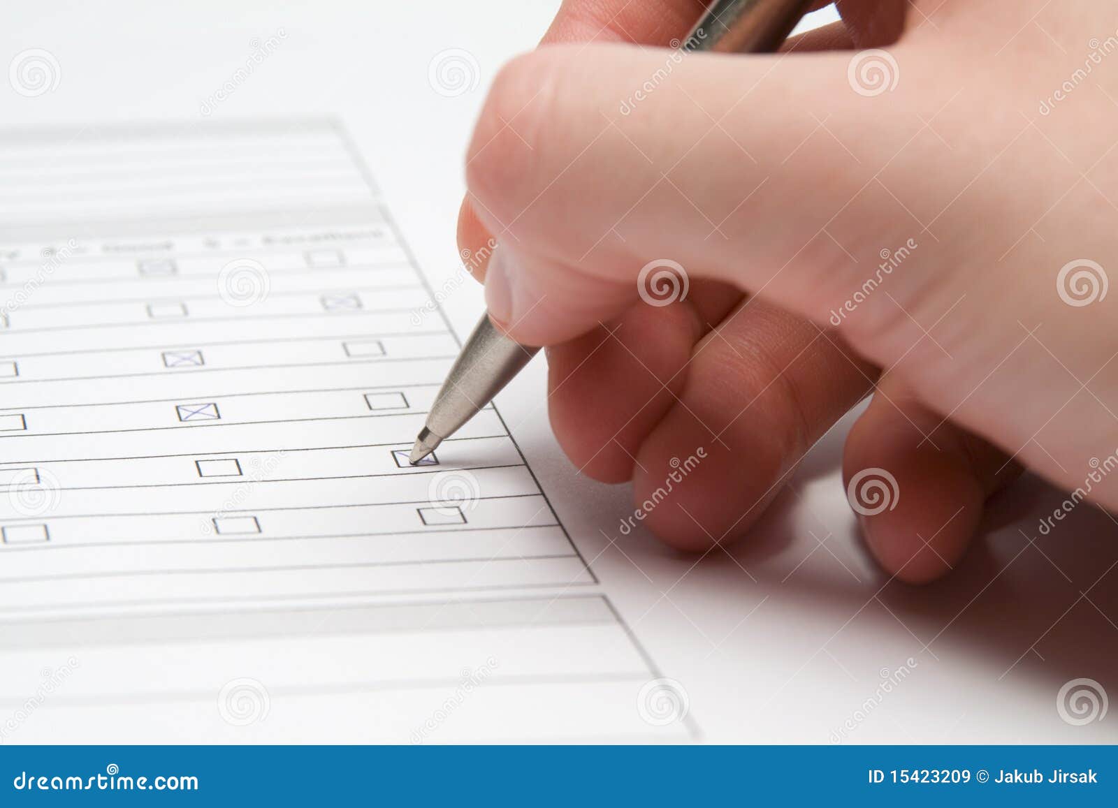 filling the form