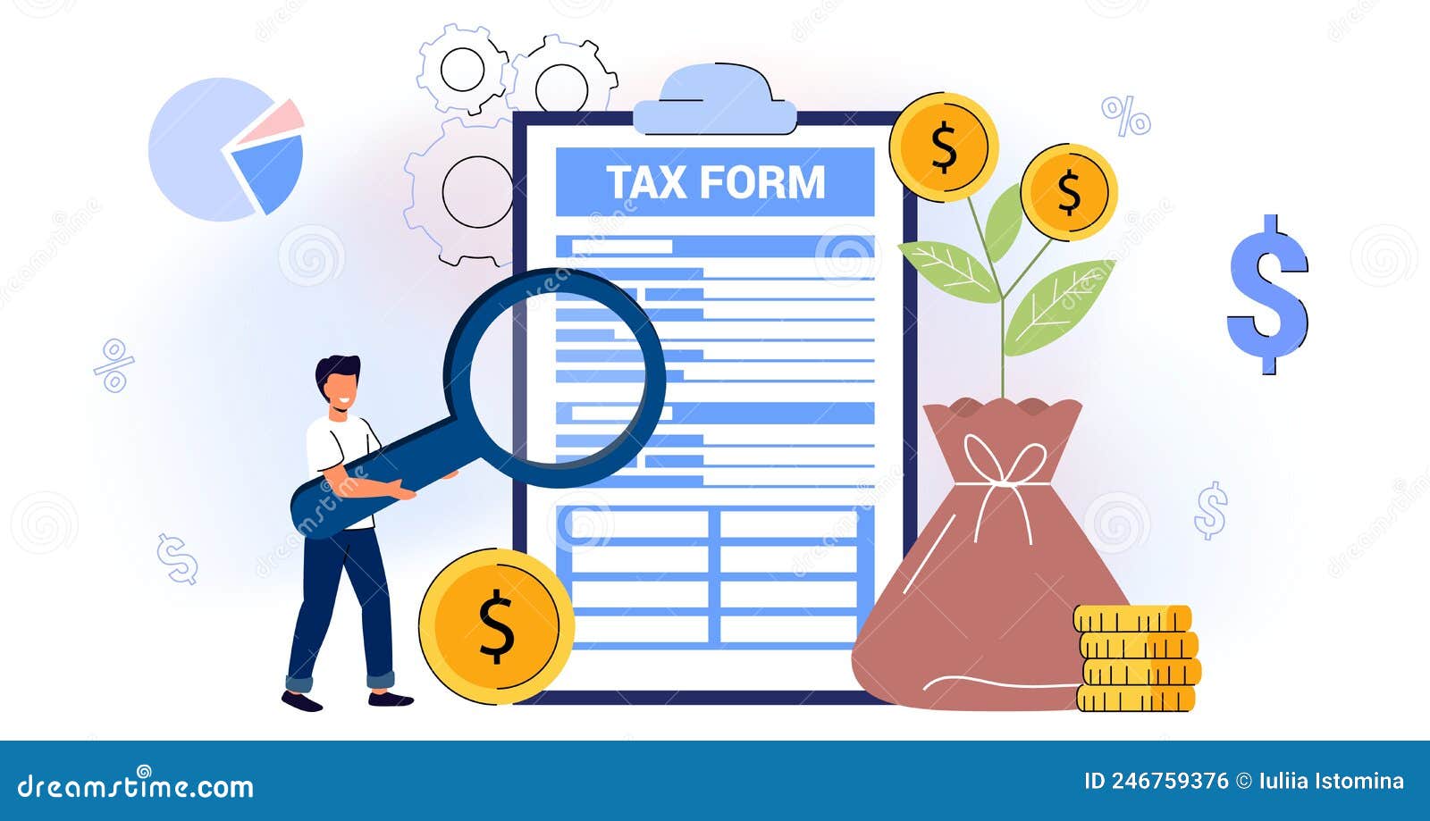 filling tax from analyzing financial data online tax payment return as document for vat