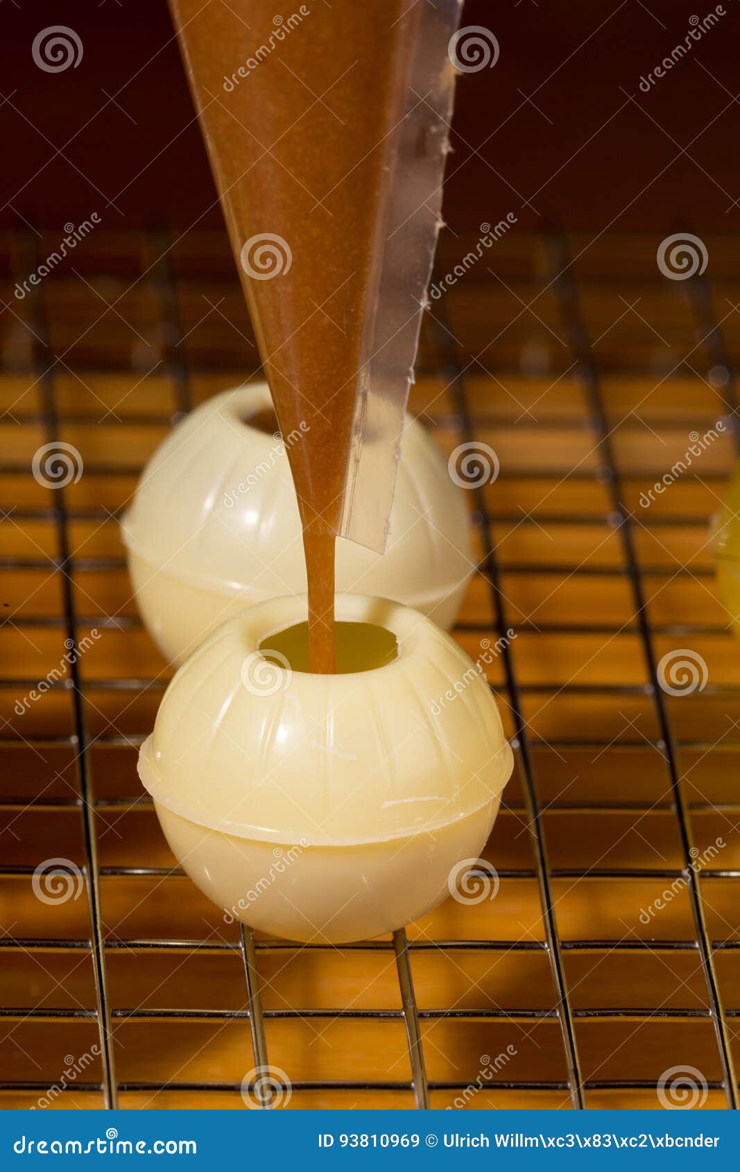 White Chocolate Truffle Molds Stock Image - Image of bakery, mold: 93810989