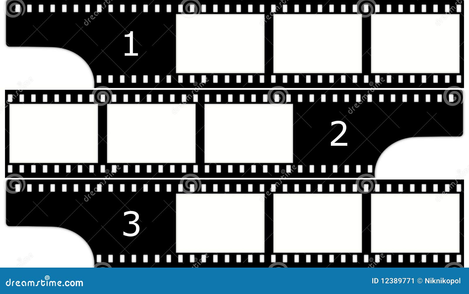 Film(chrome,group) Frames (slides) Stock Illustration Illustration of