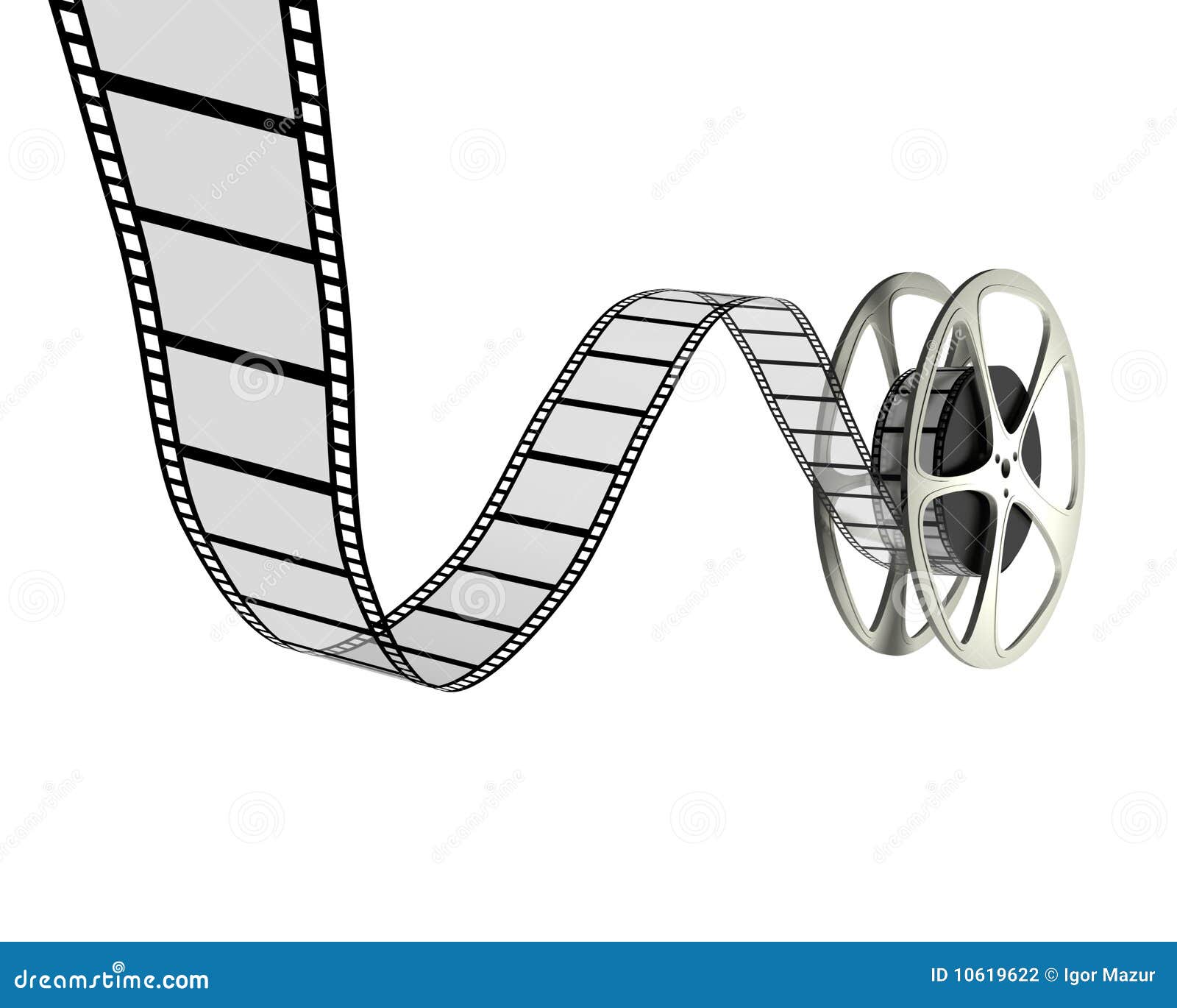 Film Reel Countdown Number 2 Icon On White Background. Simple Element