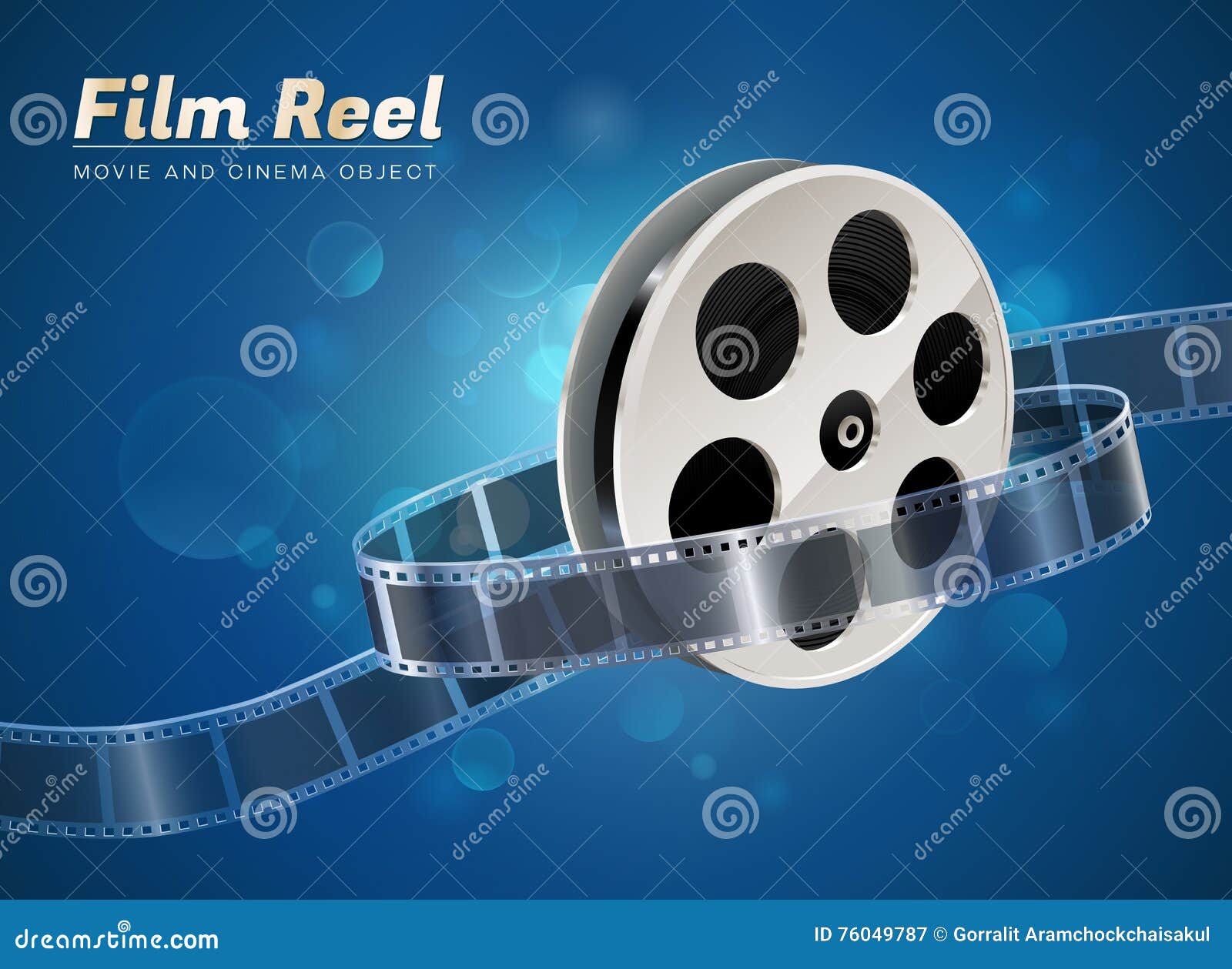 Film Reel Movie Cinema Object Stock Vector - Illustration of packaging,  design: 76049787