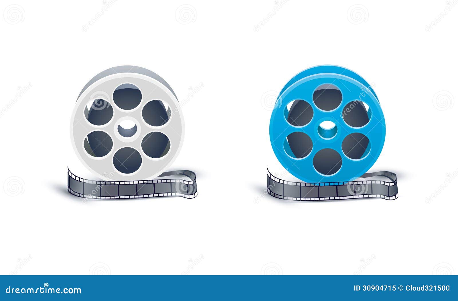 Film reel stock vector. Illustration of articles, camera 30904715