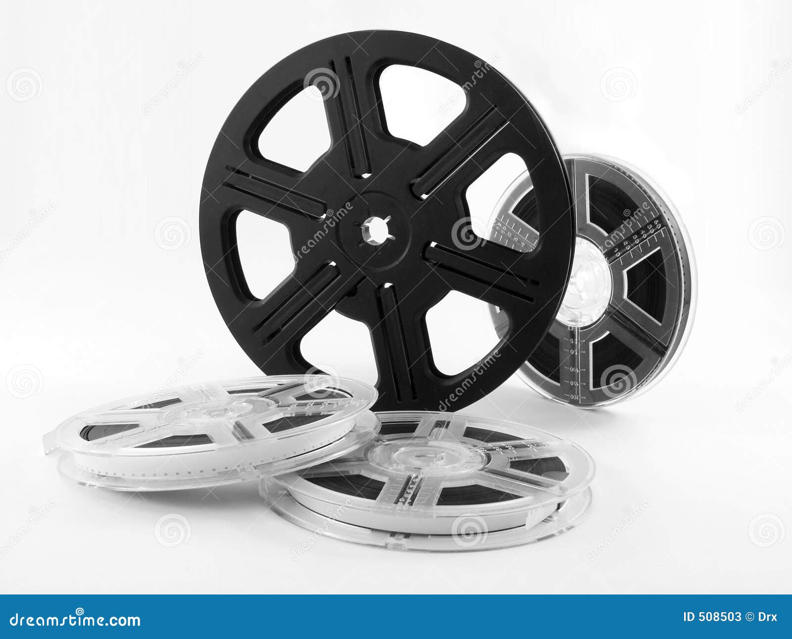 Film reels - movie stock image. Image of movies, series - 508503