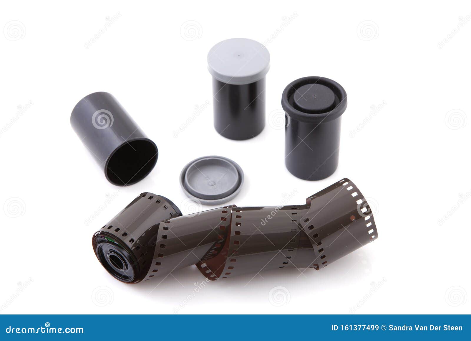 Film Roll for Analog Camera Over White Stock Image Image of empty