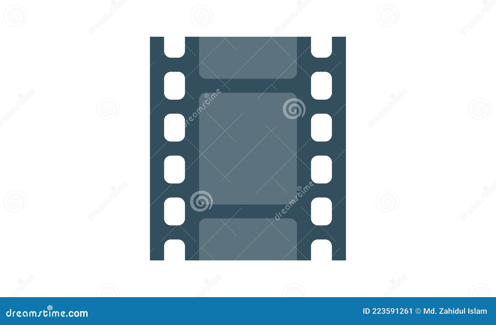 Film Strip Icon. Photographic Film. Vector on Isolated White Background ...