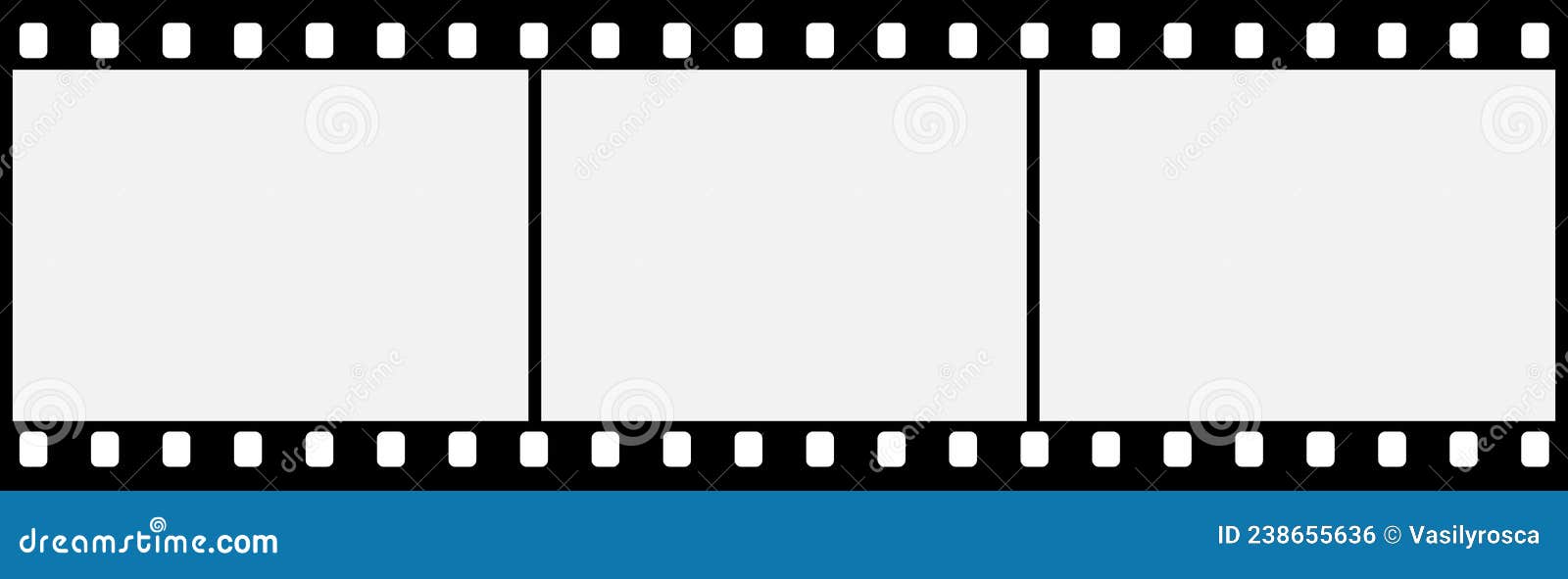 Film Strip Vector Photo Frame Tape Background. Film Reel Video