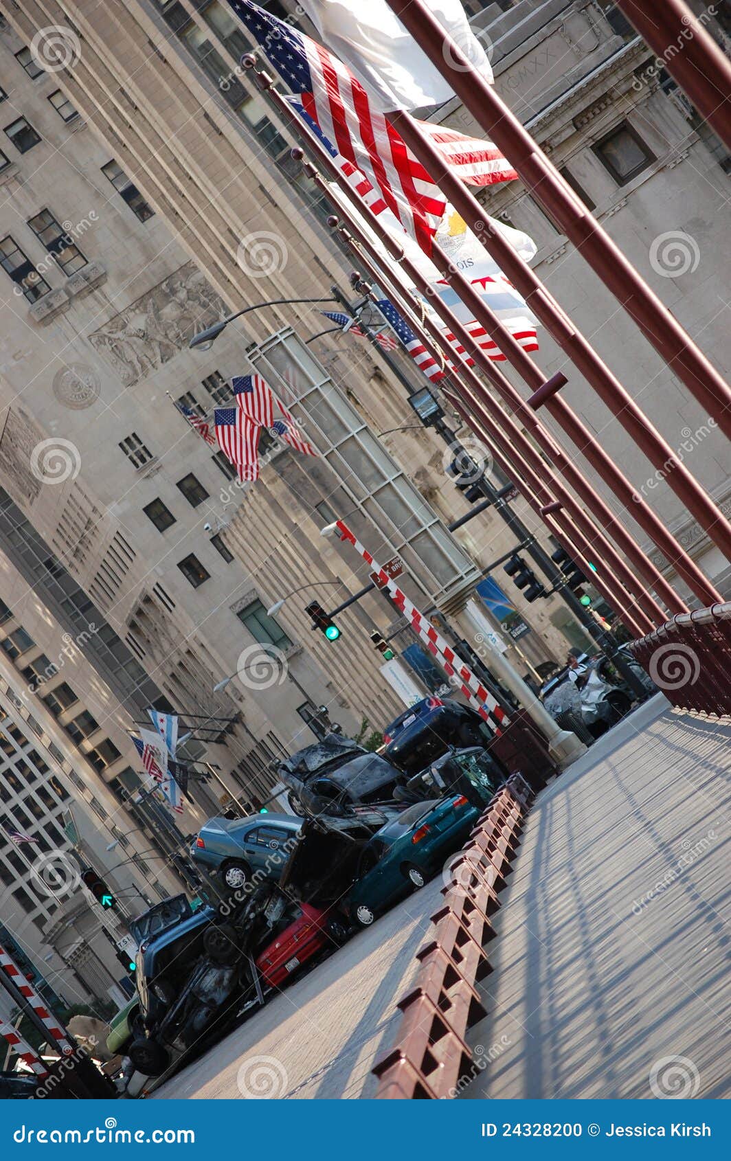 Filming of Transformers 3 in Downtown Chicago Editorial Image Image