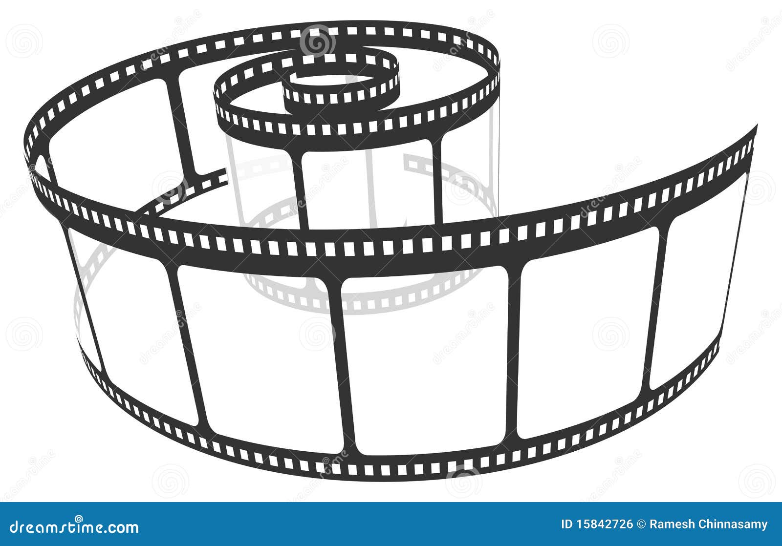 Filmstreifen vektor abbildung. Illustration von