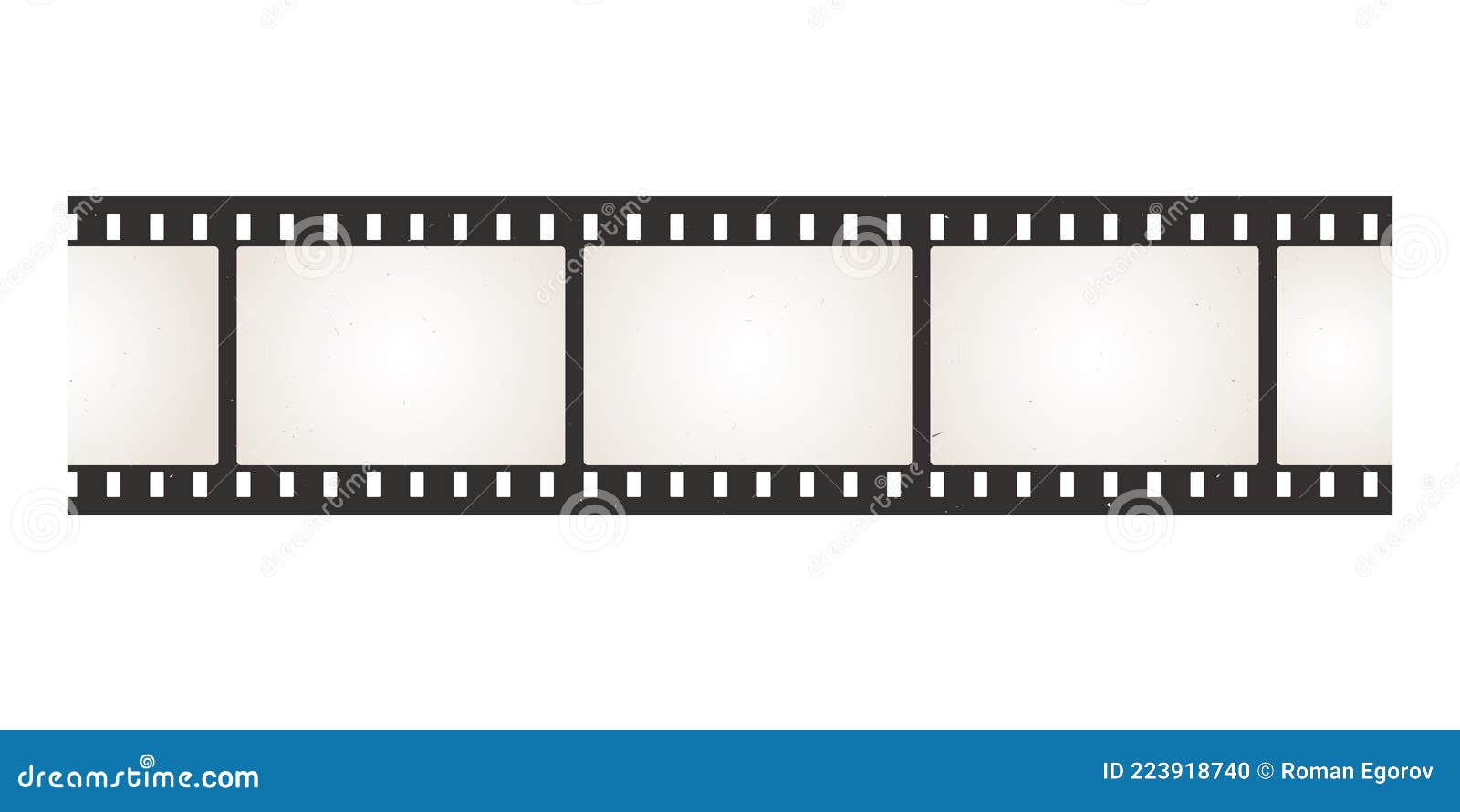 filmstrip. photo and movie camera negative. film roll with perforation. blank snapshot celluloid tape border