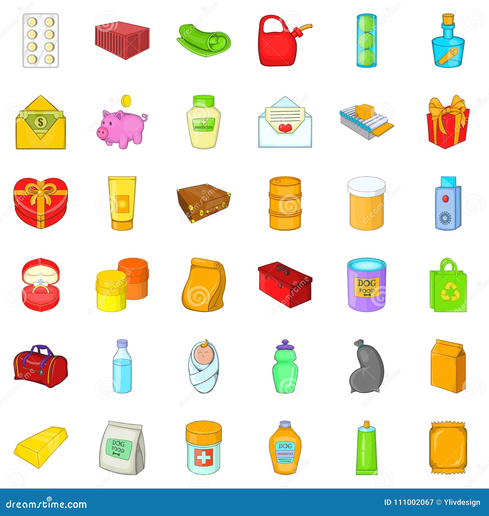 Filter Icons Set, Cartoon Style Stock Vector Illustration of hand