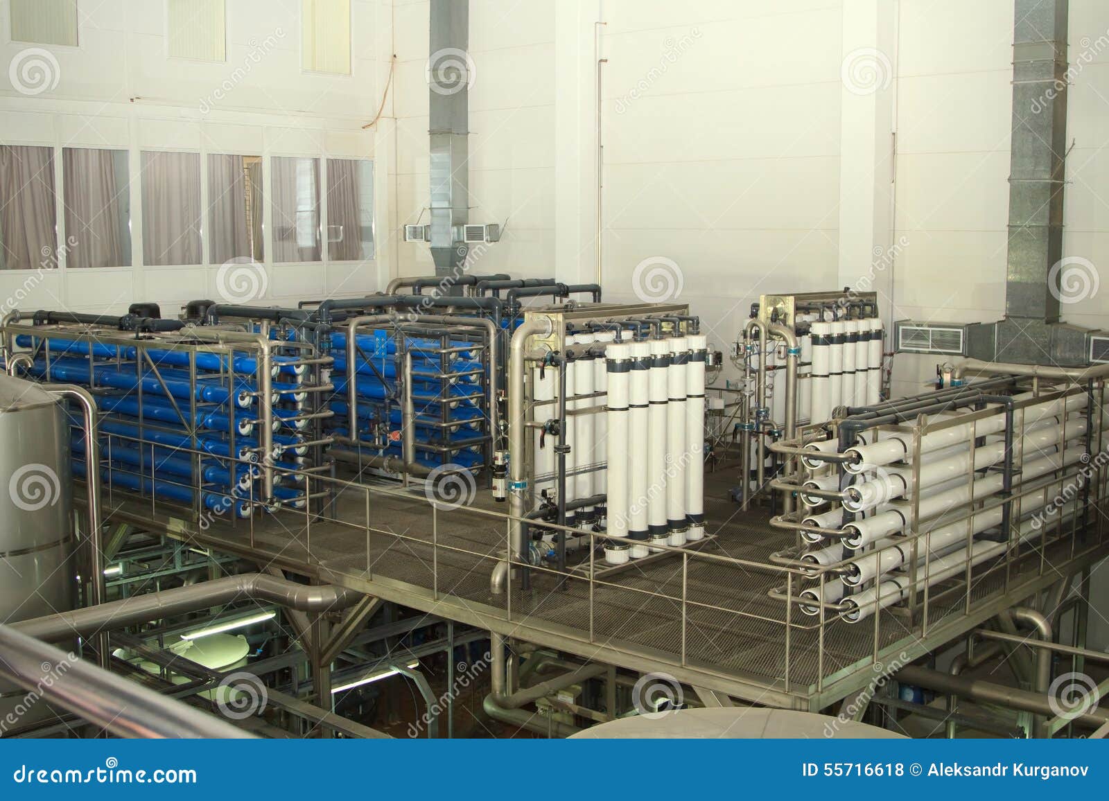 Filter System at a Large Beer Company Stock Photo Image of modern