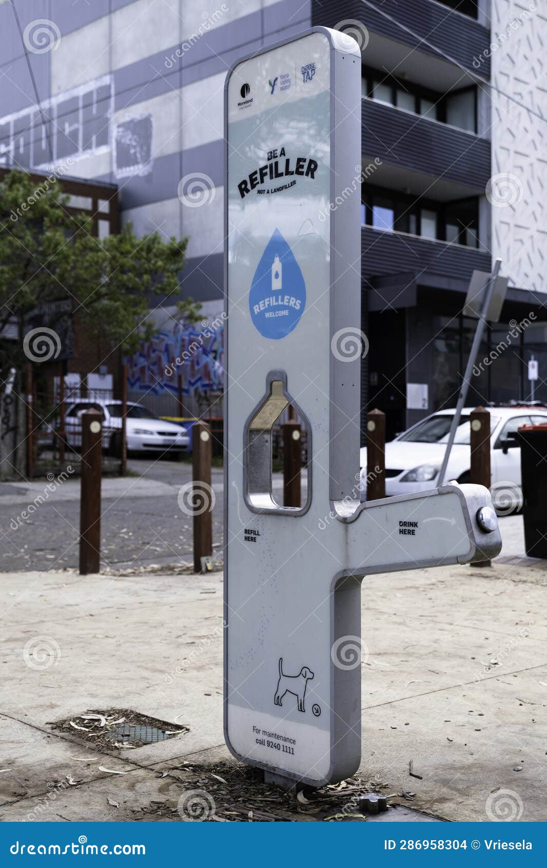 Filtered Water Refill Station in Melbourne Australia Editorial Stock