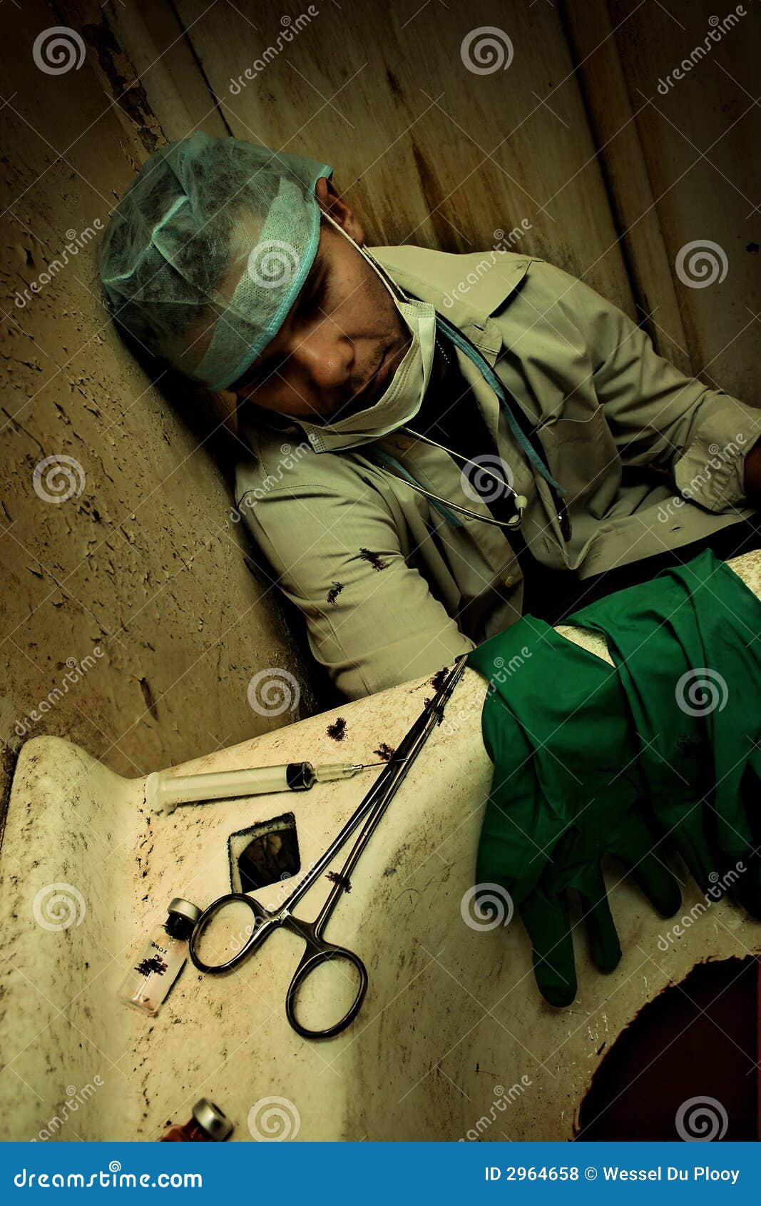 Filthy Medical scene stock photo. Image of dark, influence 2964658