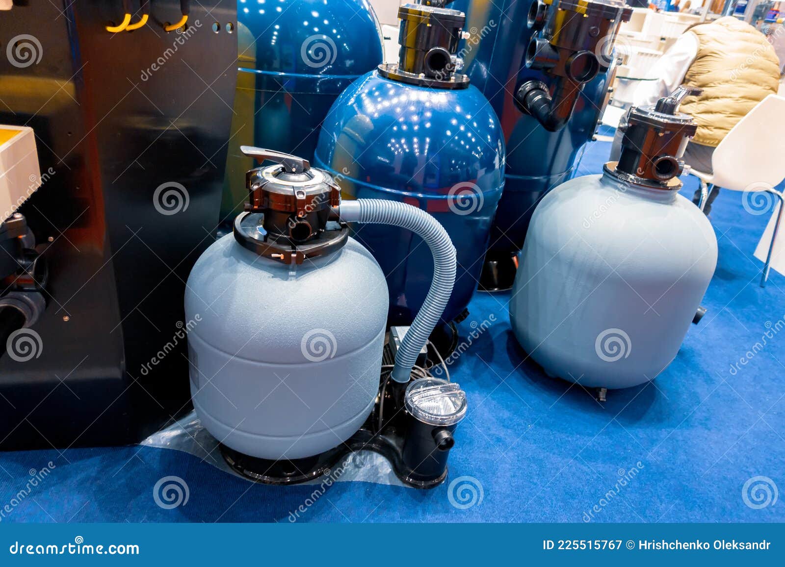 Filtration Unit. Filter for Private Pools Stock Image Image of
