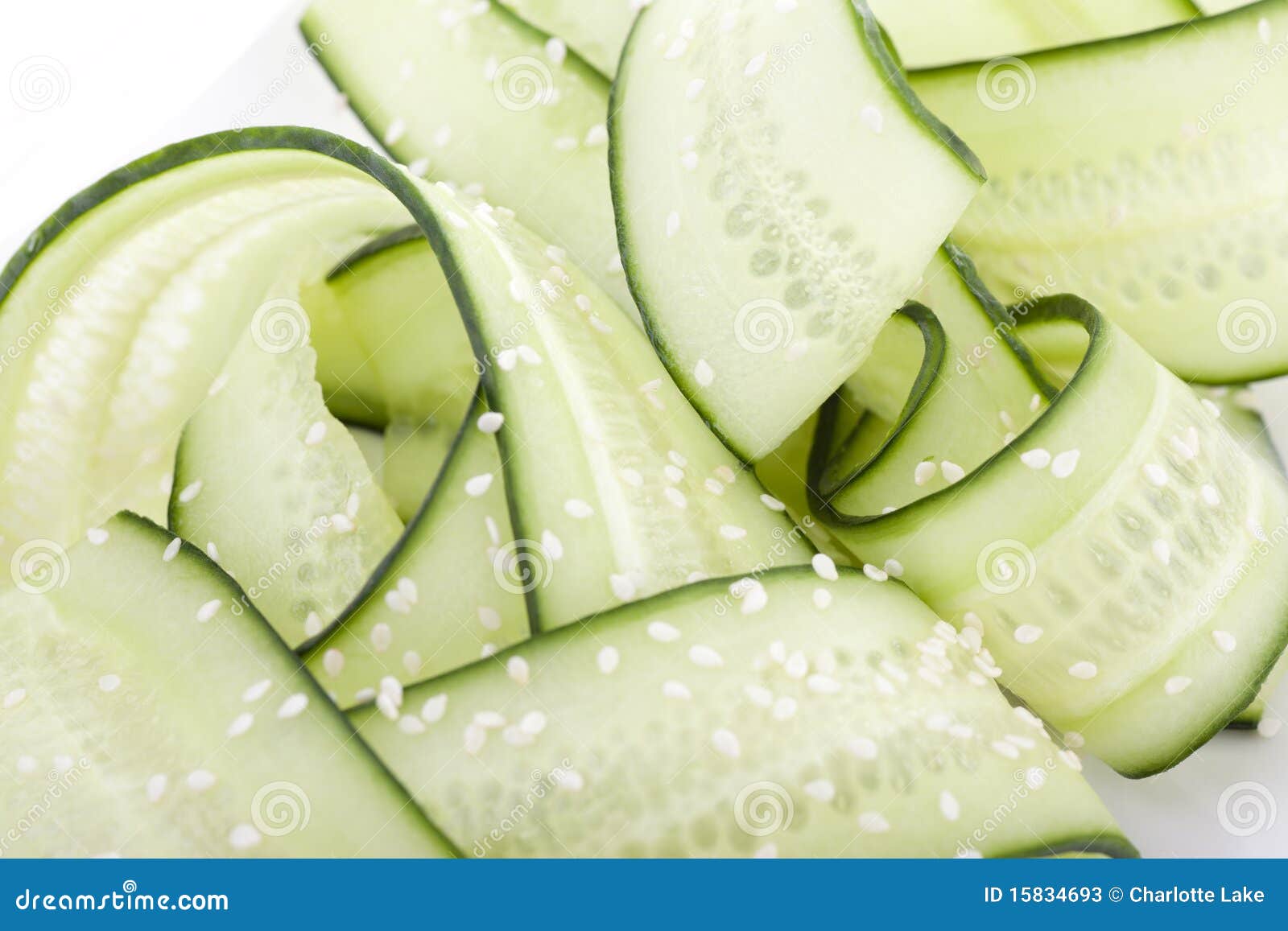 Fin Japonaise De Salade De Vers Le Haut Image stock Image