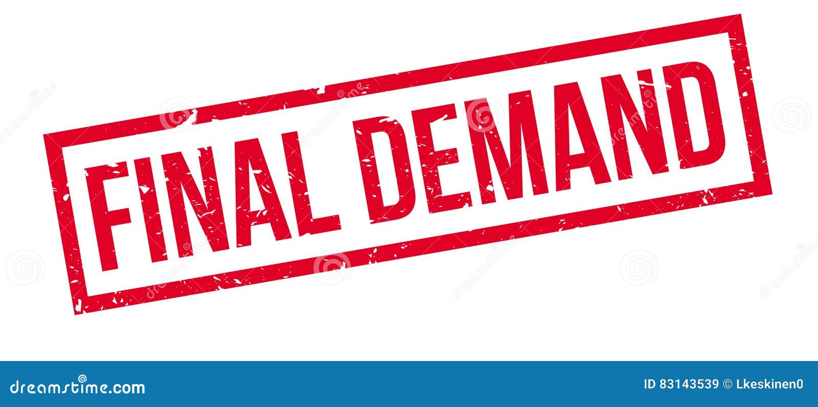 Final Demand rubber stamp stock illustration. Illustration of overdue