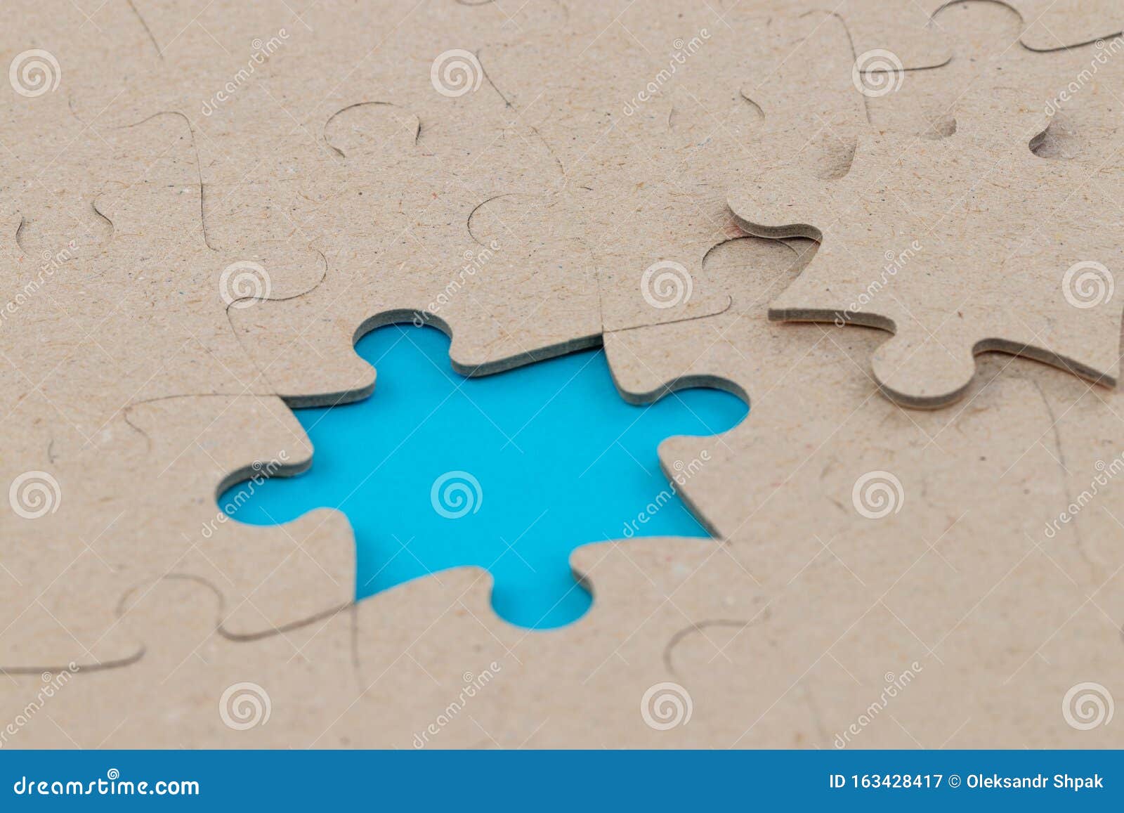 Final Piece of Jigsaw Problem Solution Topic Stock Image Image of