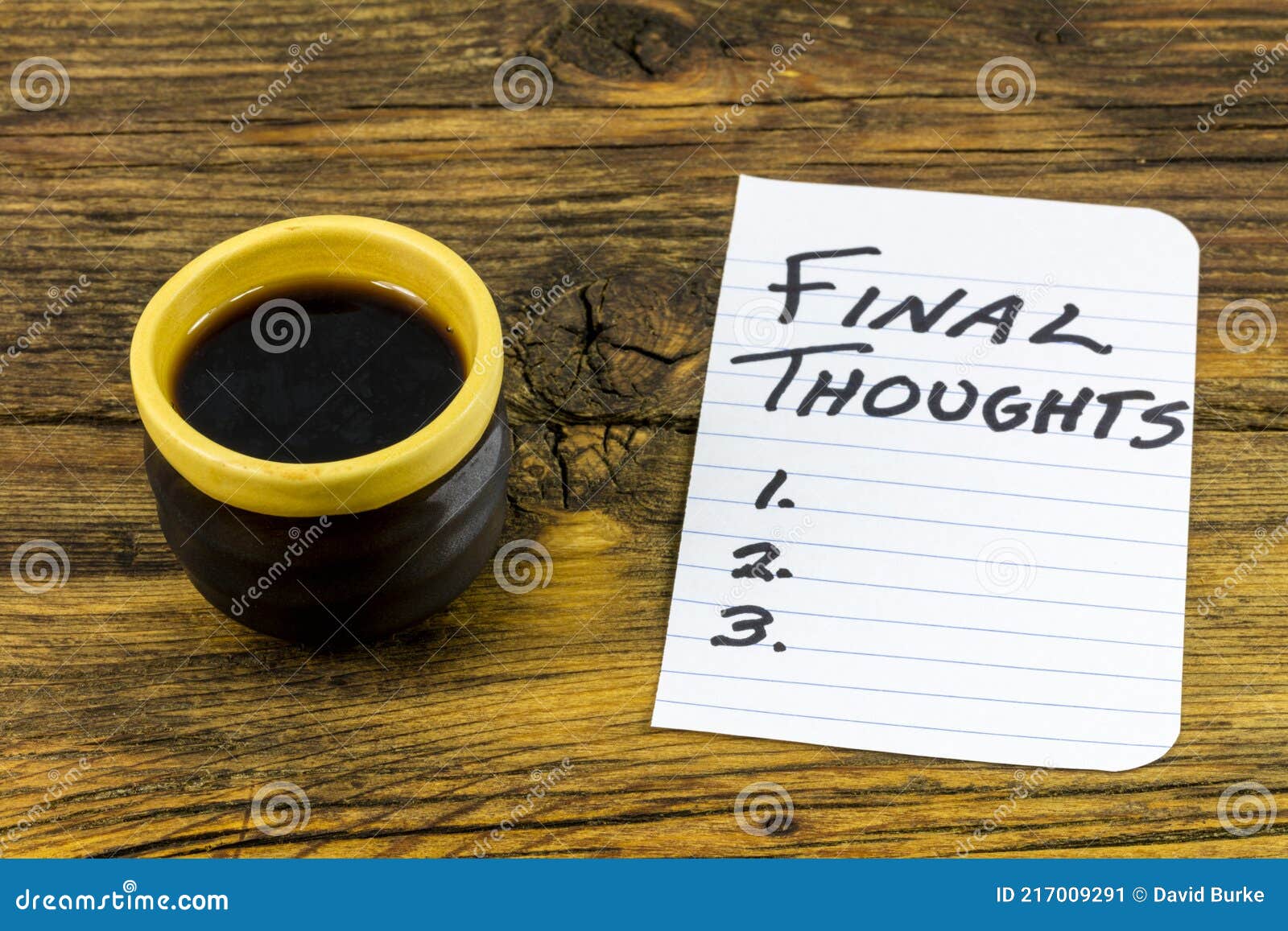Final Thoughts Conclusion Summary Plan End Life Analysis Stock Image Image Of Opinion Plan