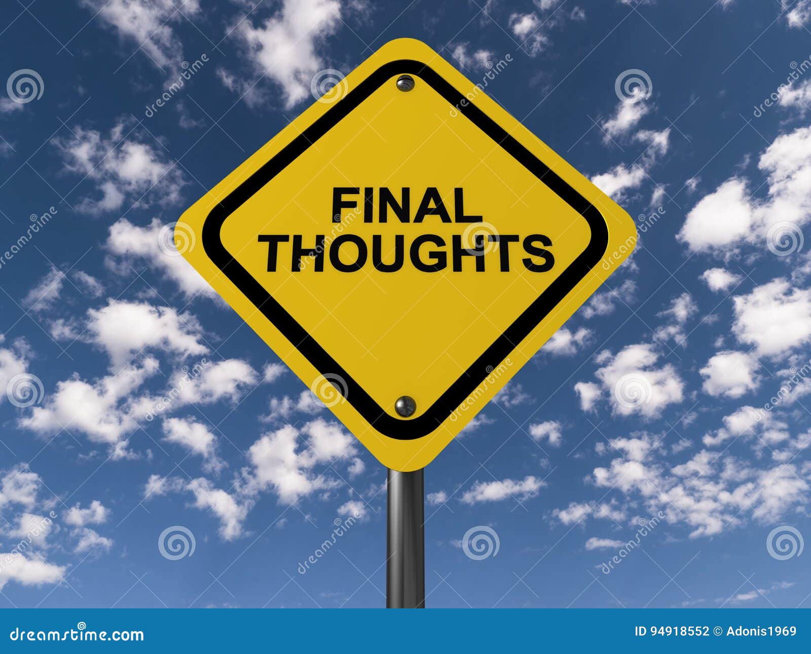 final thoughts sign